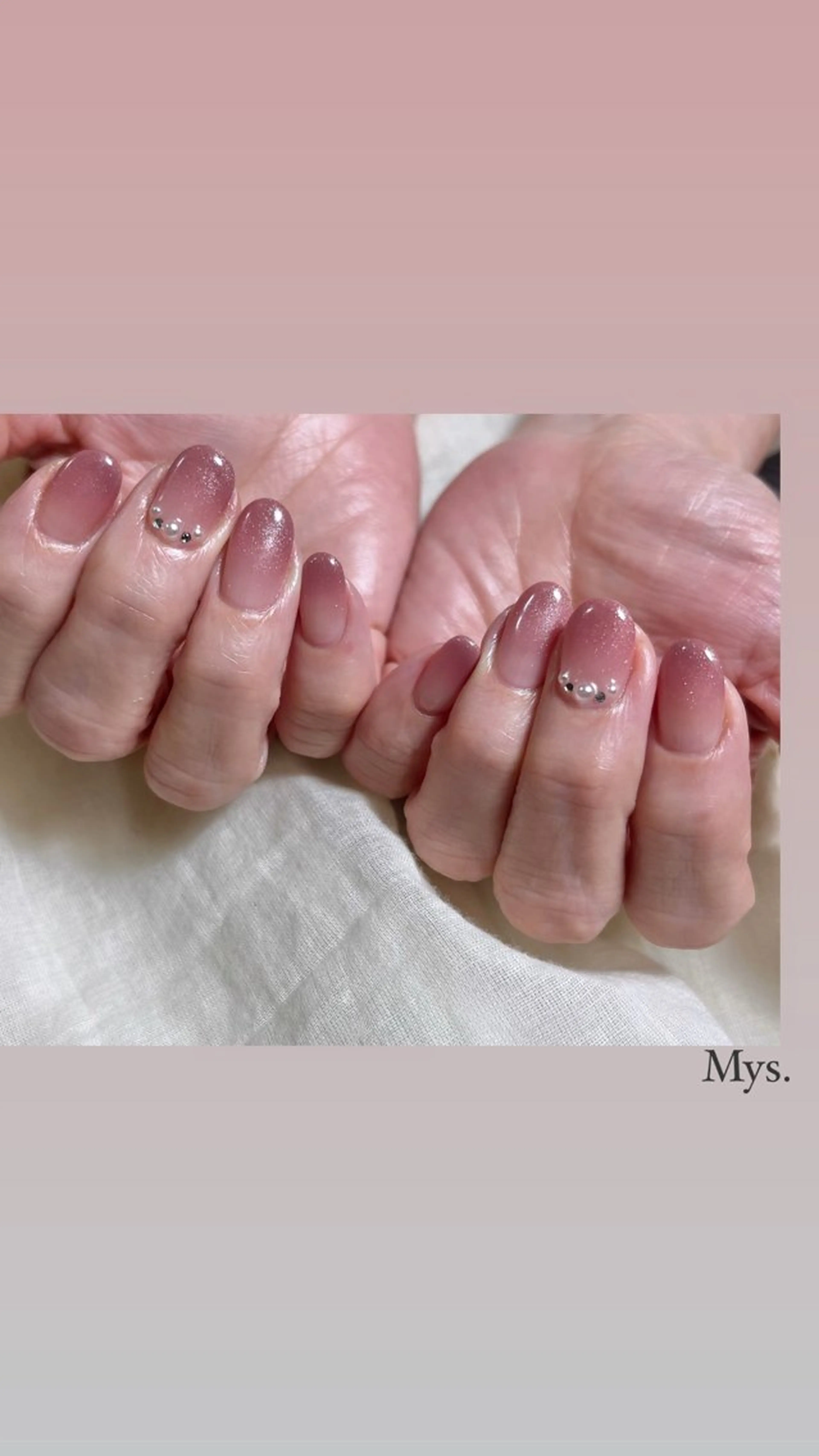 ネイル ストーンネイル ハンドネイル Mys. 松本結衣のネイルデザイン