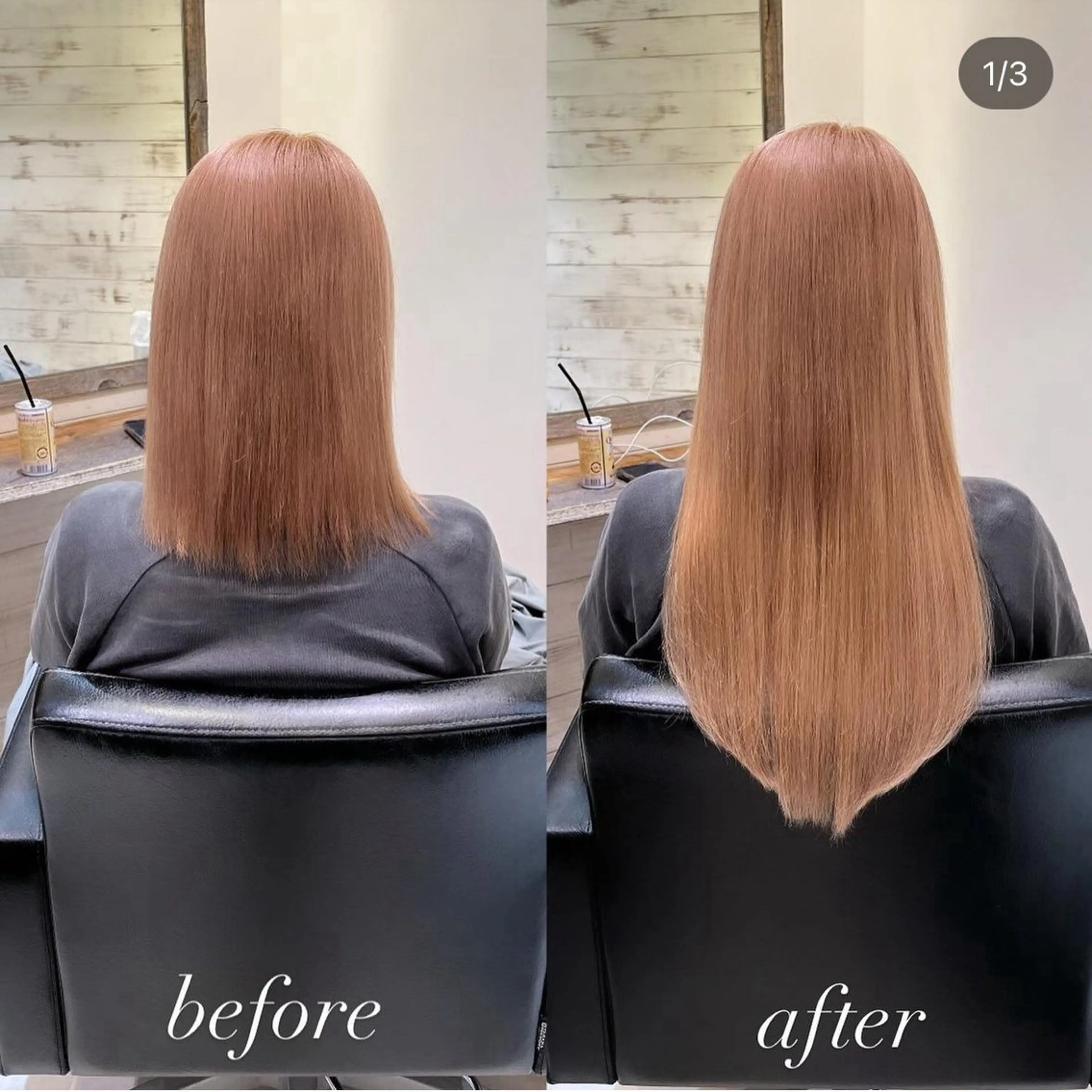 セミロング シールエクステ エクステ 濱川響太レディース カットモデルのヘアスタイル