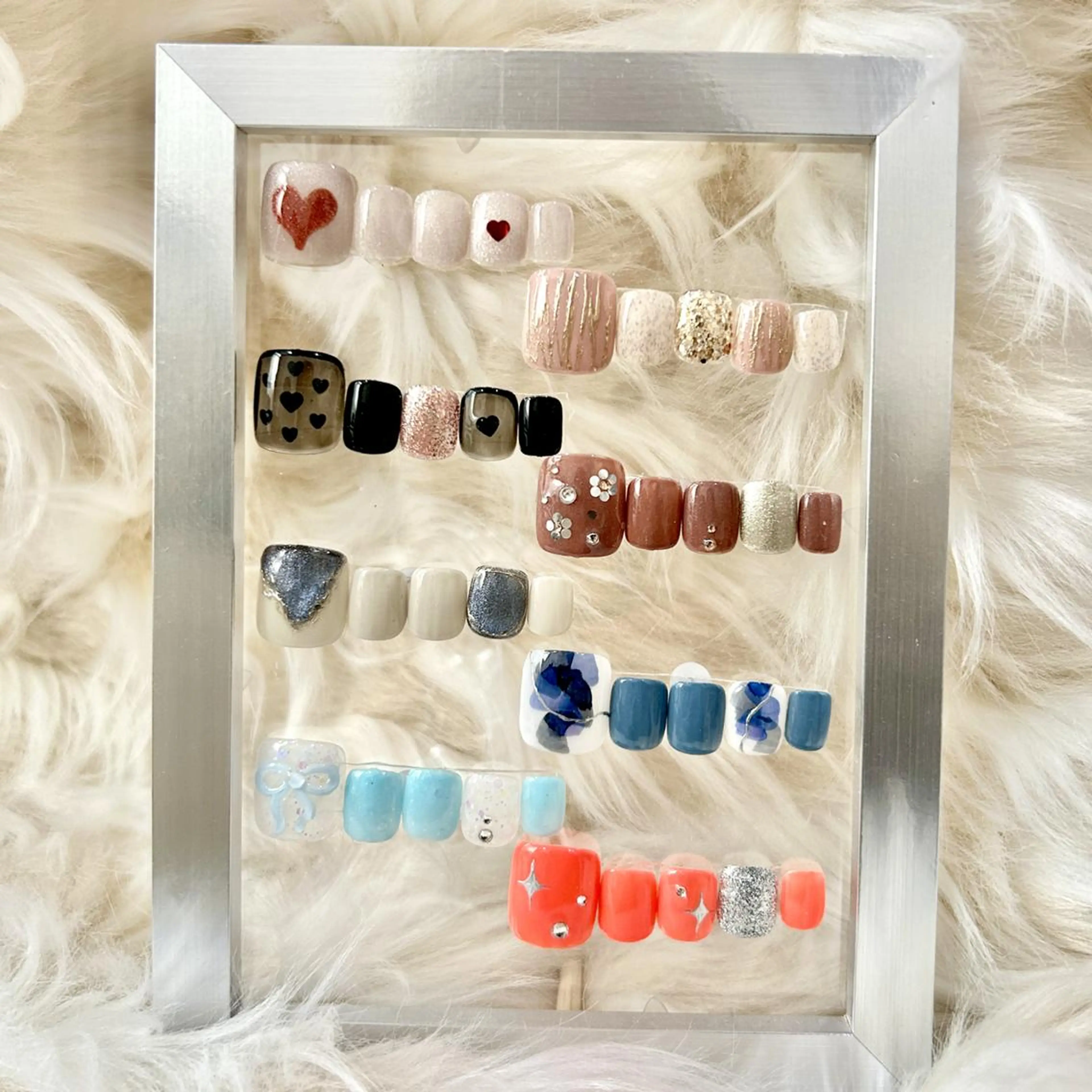 ネイル 長さ出し フットネイル フレンチネイル ジェルネイル グラデーション フットネイル Nail&eye Belire 新宿のネイルデザイン