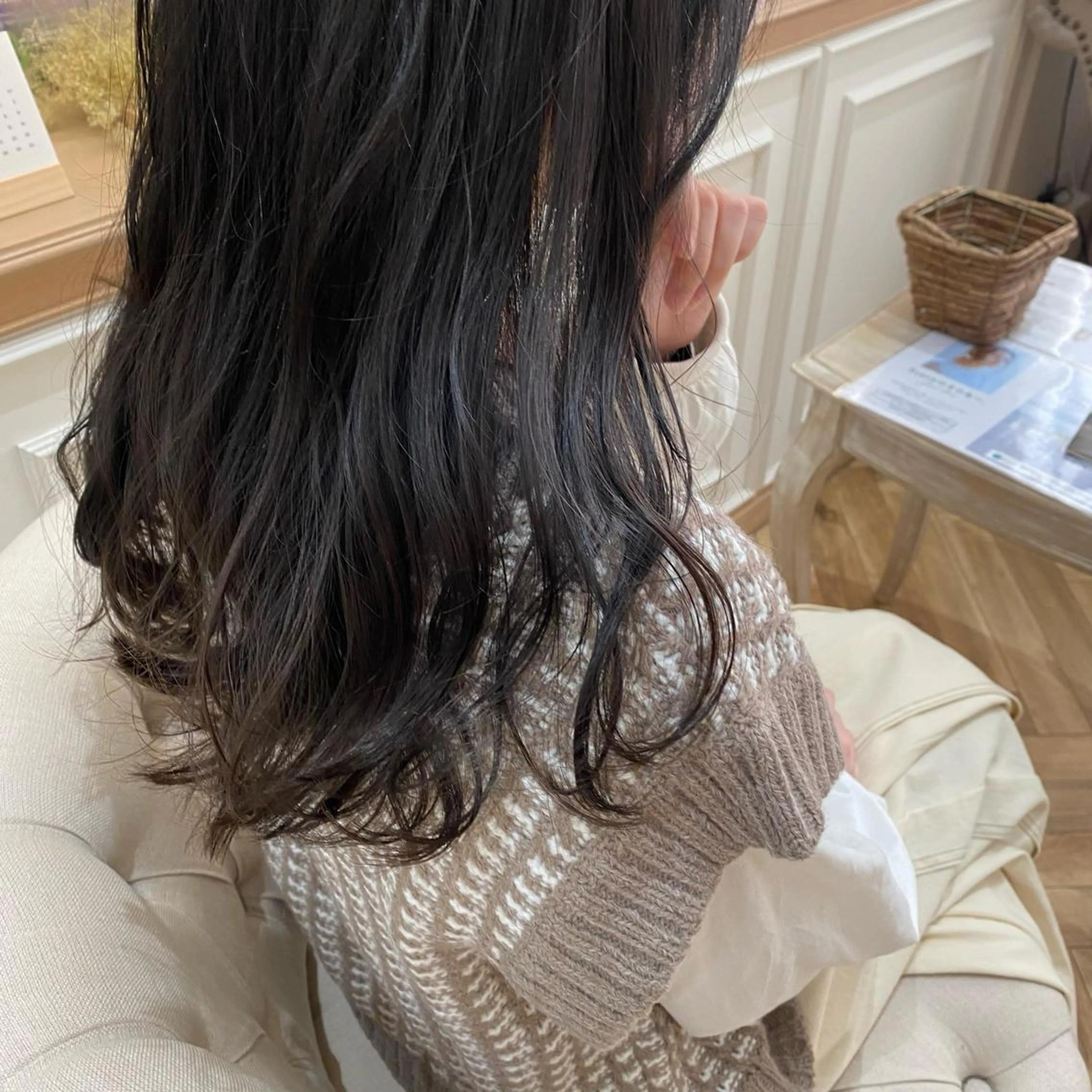 ミディアム カット ヘアカラー 原 朱莉のヘアスタイル