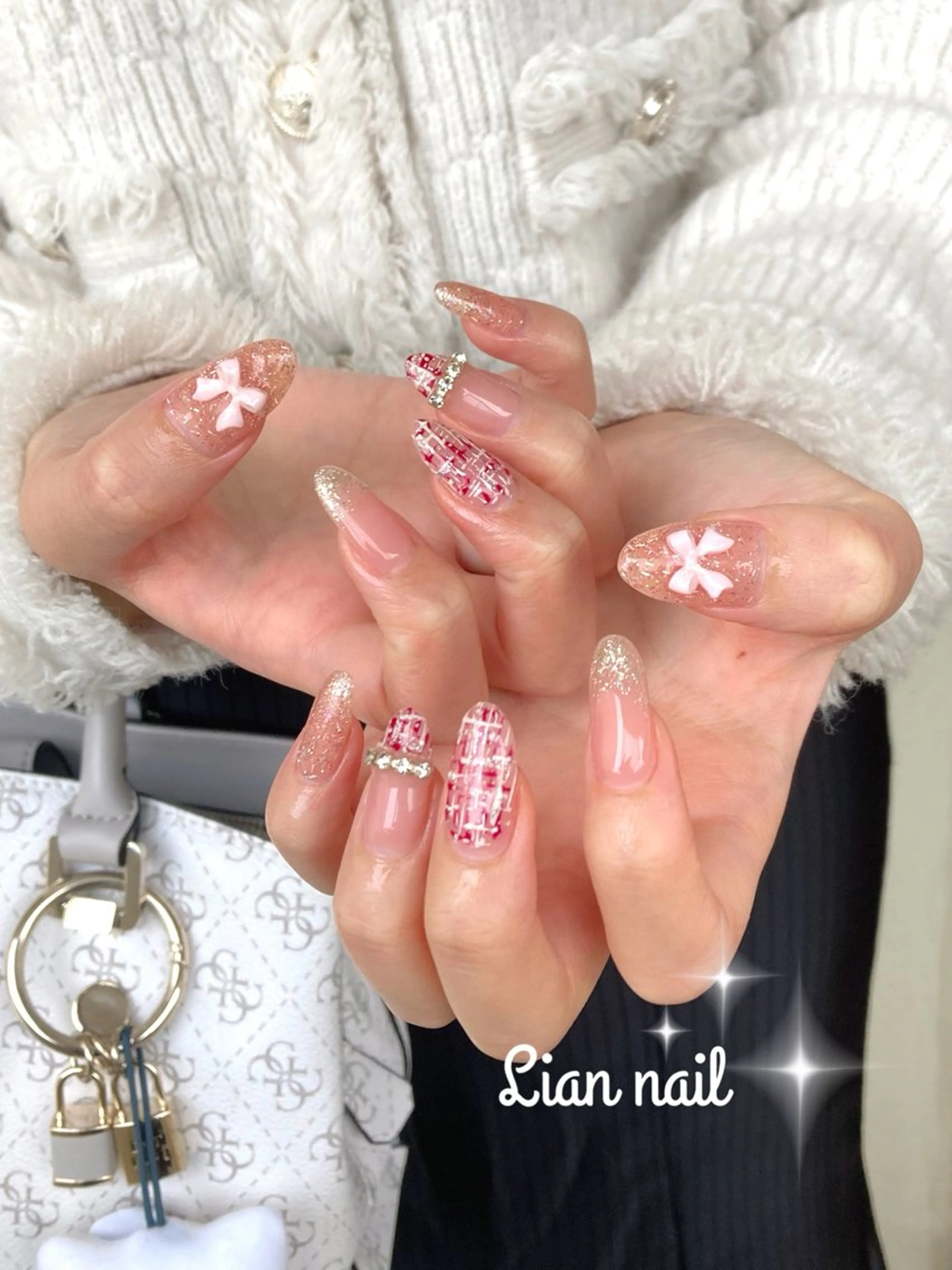 ネイル ピンク Lianネイル 寛子Lianのネイルデザイン