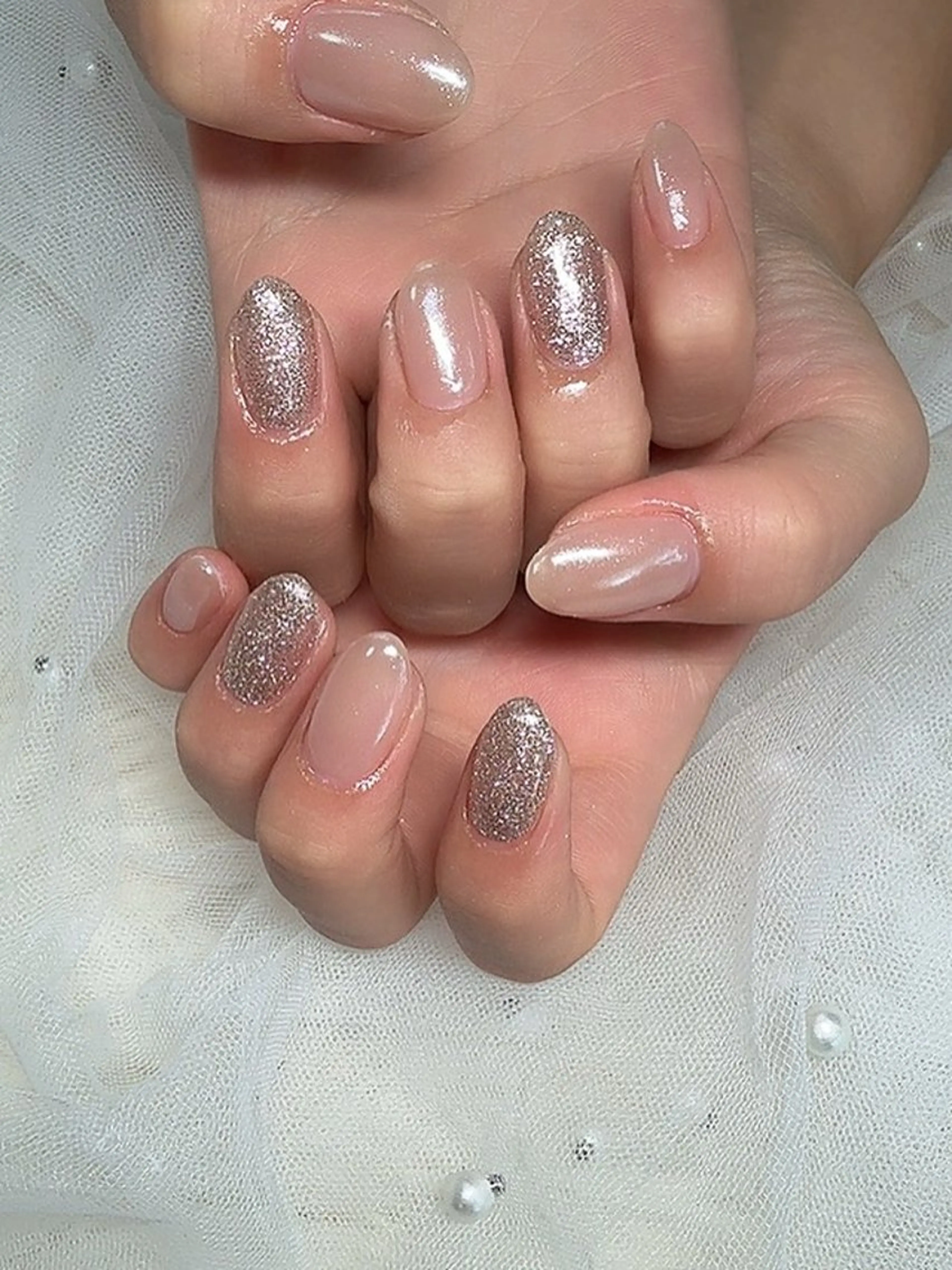 ネイル フラッシュネイル ミラーネイル ハンドネイル Ruana Nailのネイルデザイン