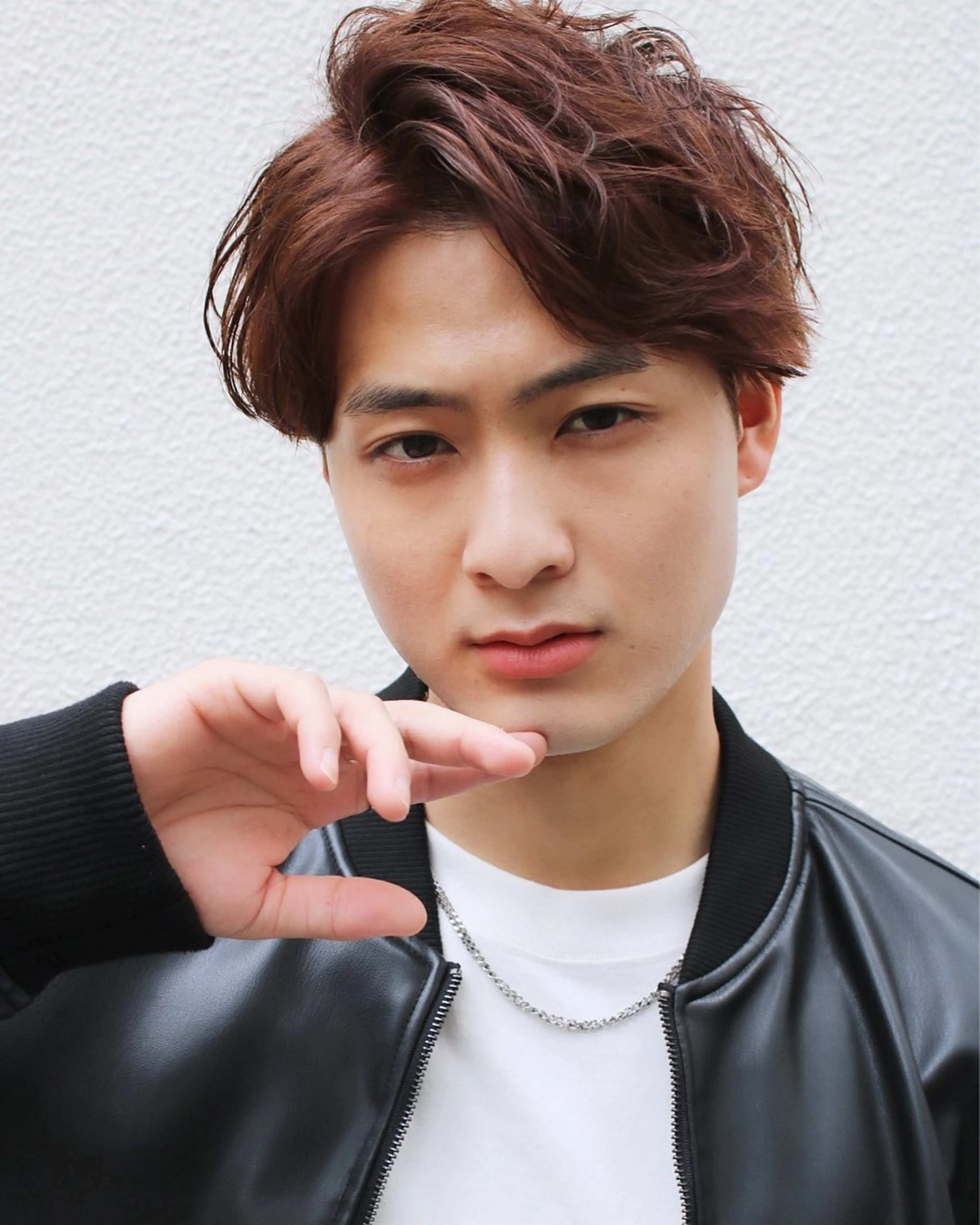 ショート カラー パーマ メンズ カット LOuNICA/銀座 RYUNOSUKEのヘアスタイル