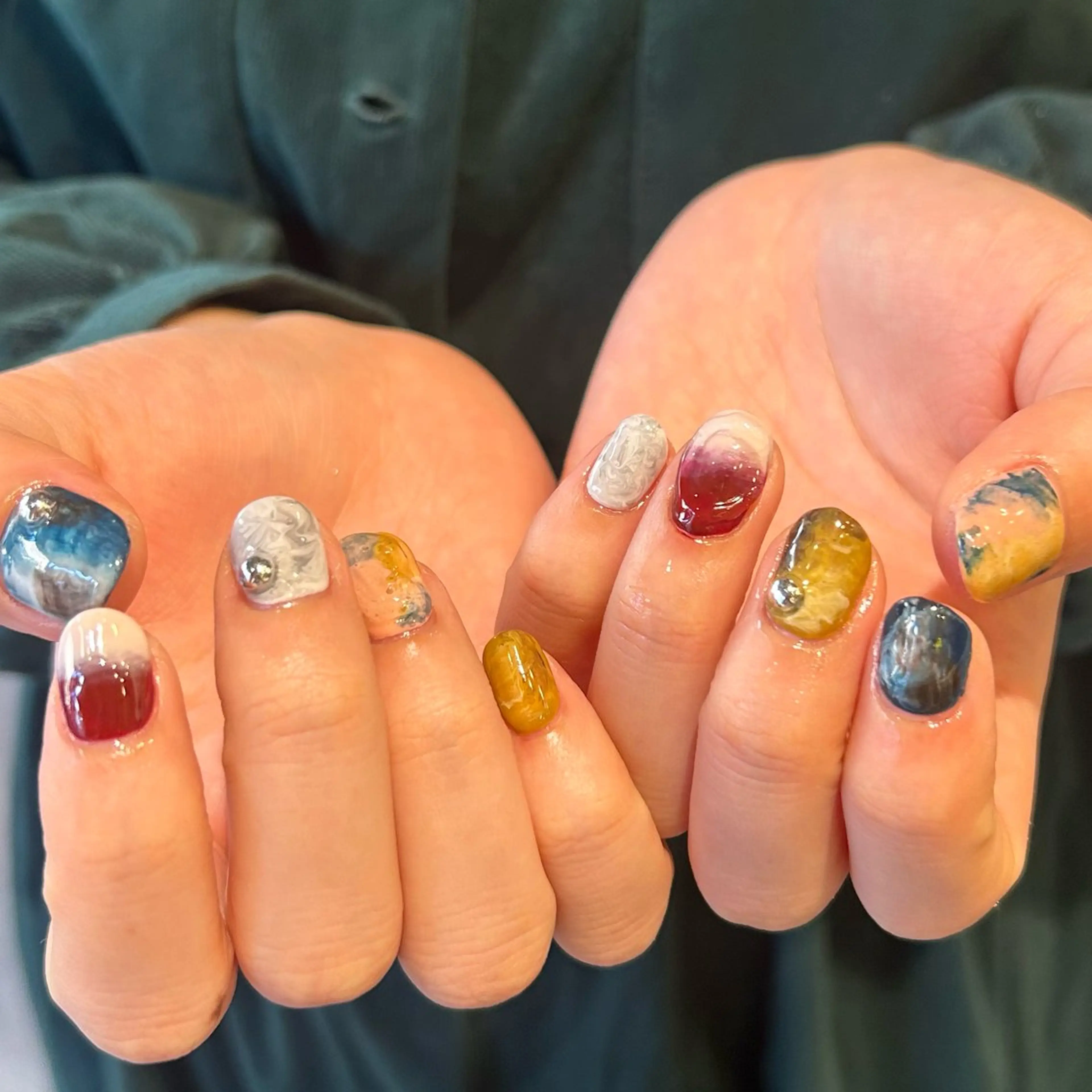 ネイル ハンドネイル ハンドケア 個性派ネイル シノのネイルデザイン