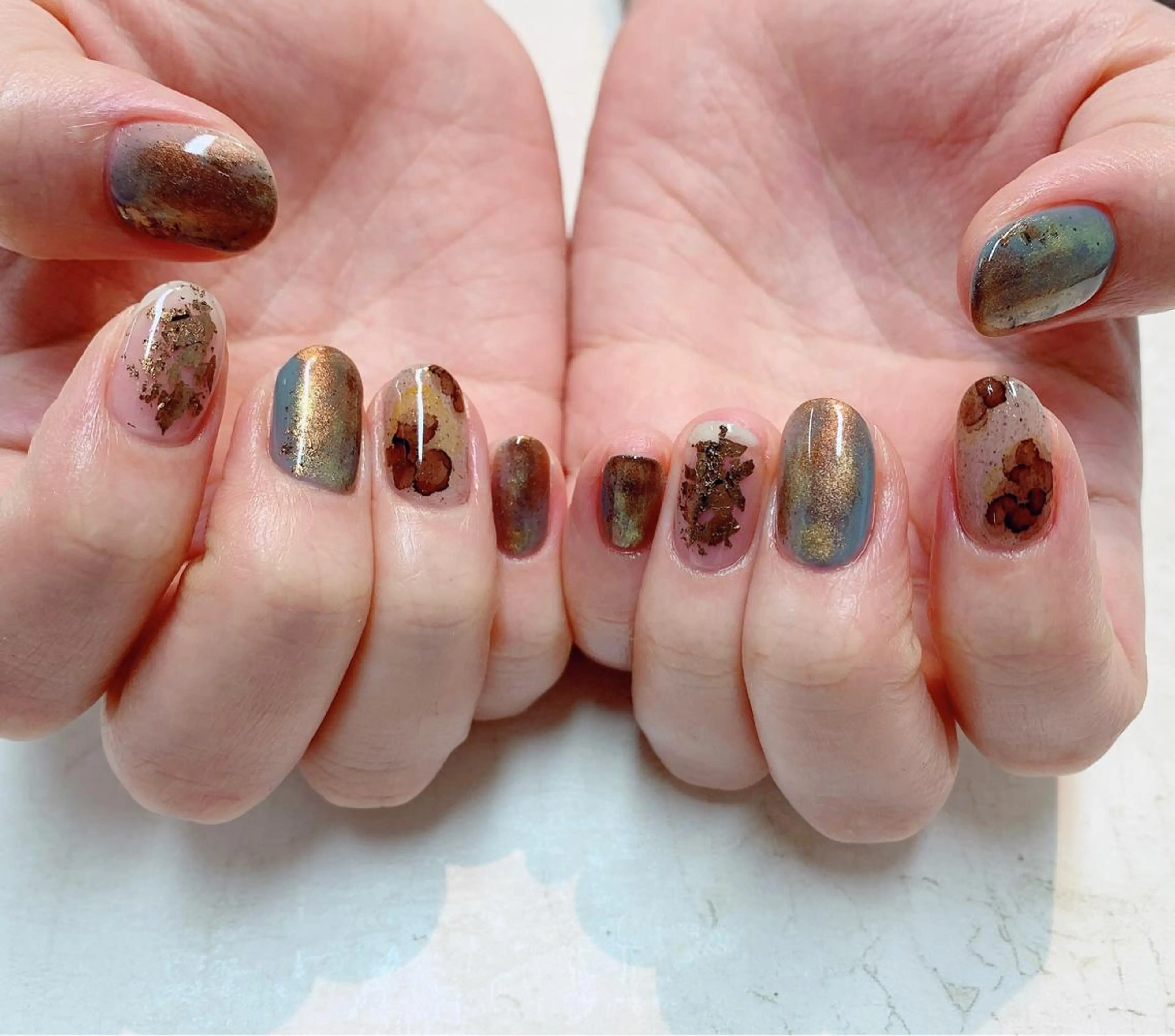 ネイル ミラーネイル ky__.nail所属・k. yukinoのネイルデザイン