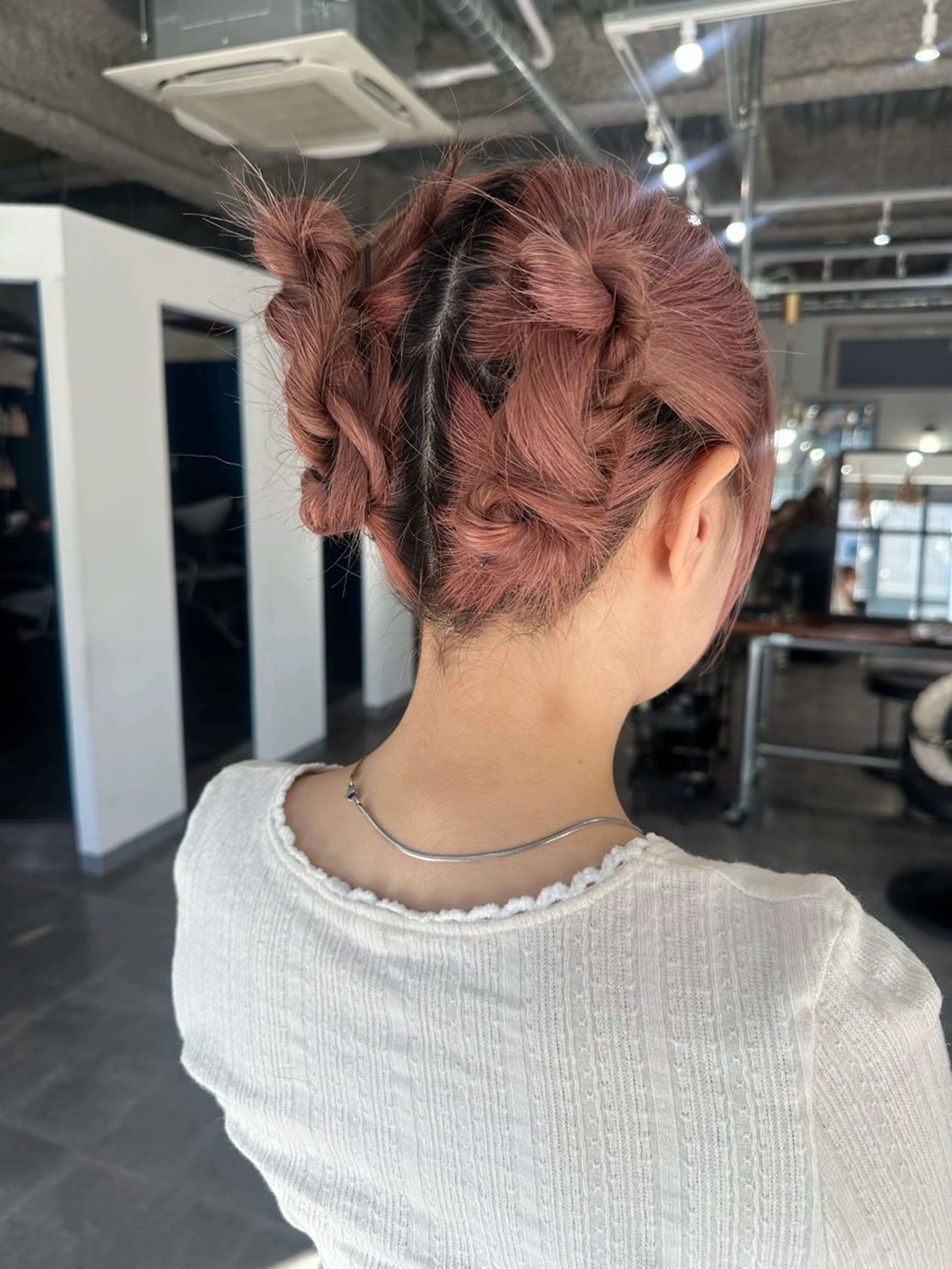 ミディアム ヘアアレンジ ボブ 韓国風ヘア レイヤーカット ヘアセット ENV船橋 櫻井ちののヘアスタイル