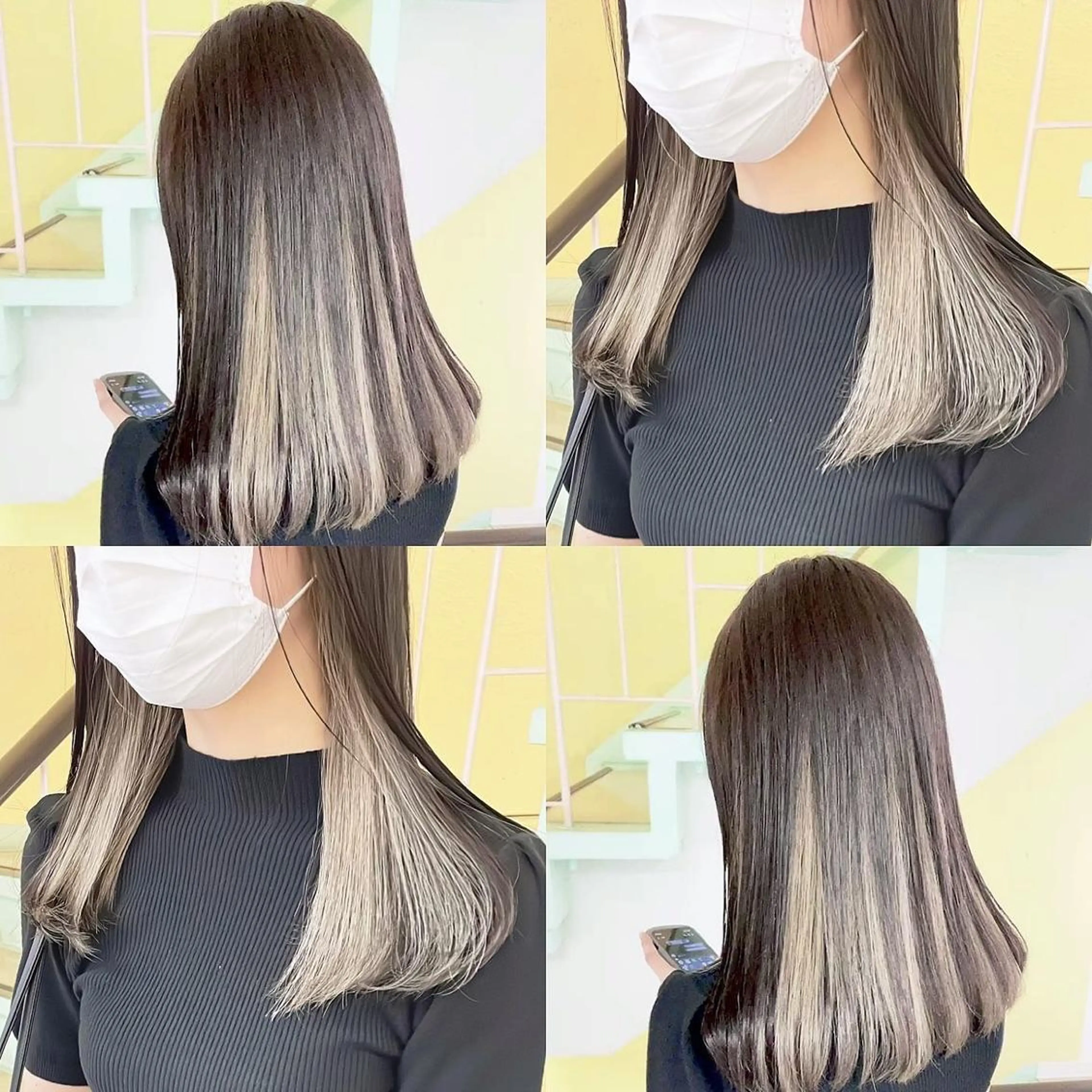 カラー ヘアカラー トリートメント 渋谷:インナーカラー ／🍒エリカ🍒のヘアスタイル