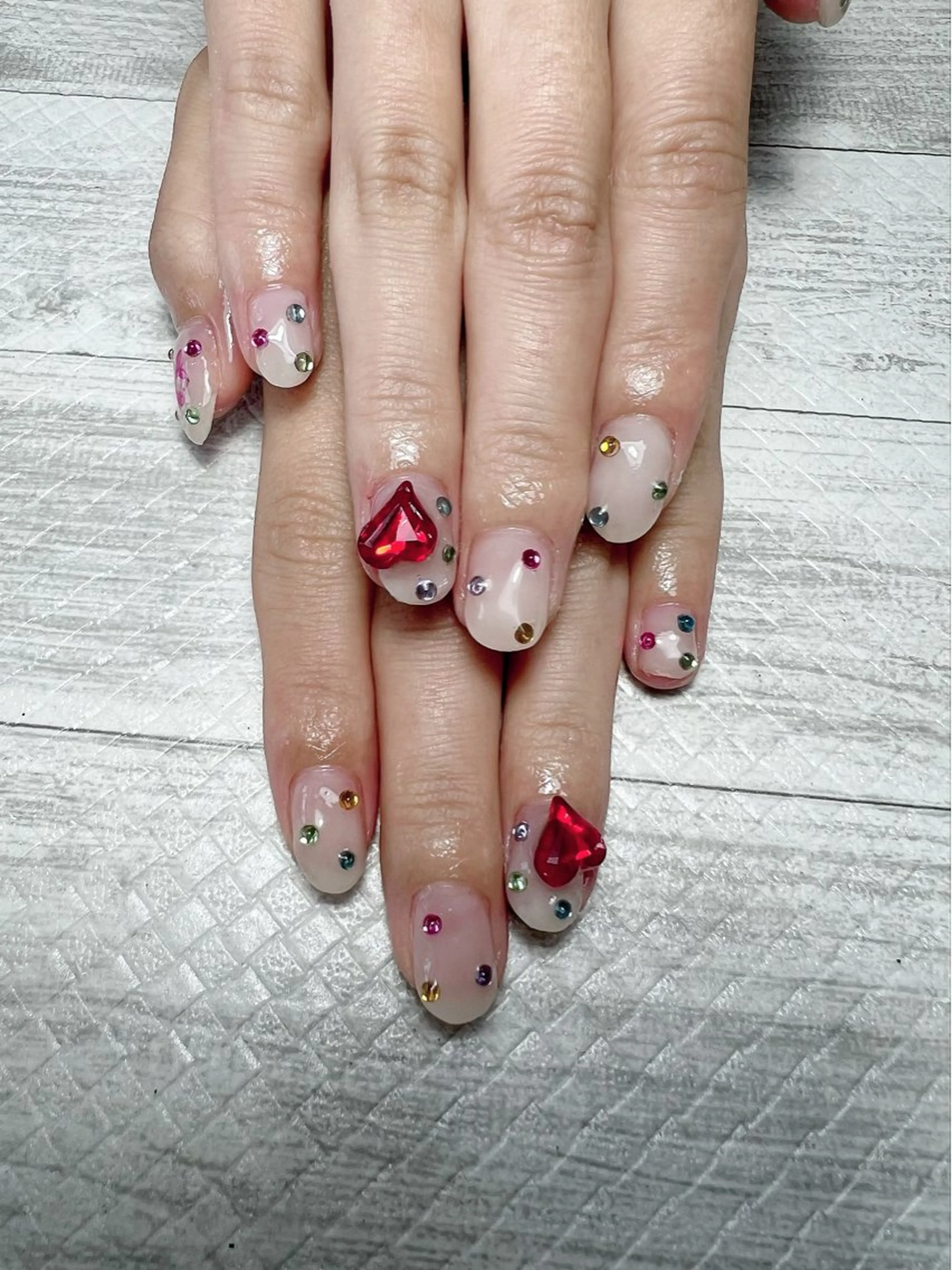 ネイル ジェルネイル ショートネイル ハンドネイル シェヌネイル JURAのネイルデザイン