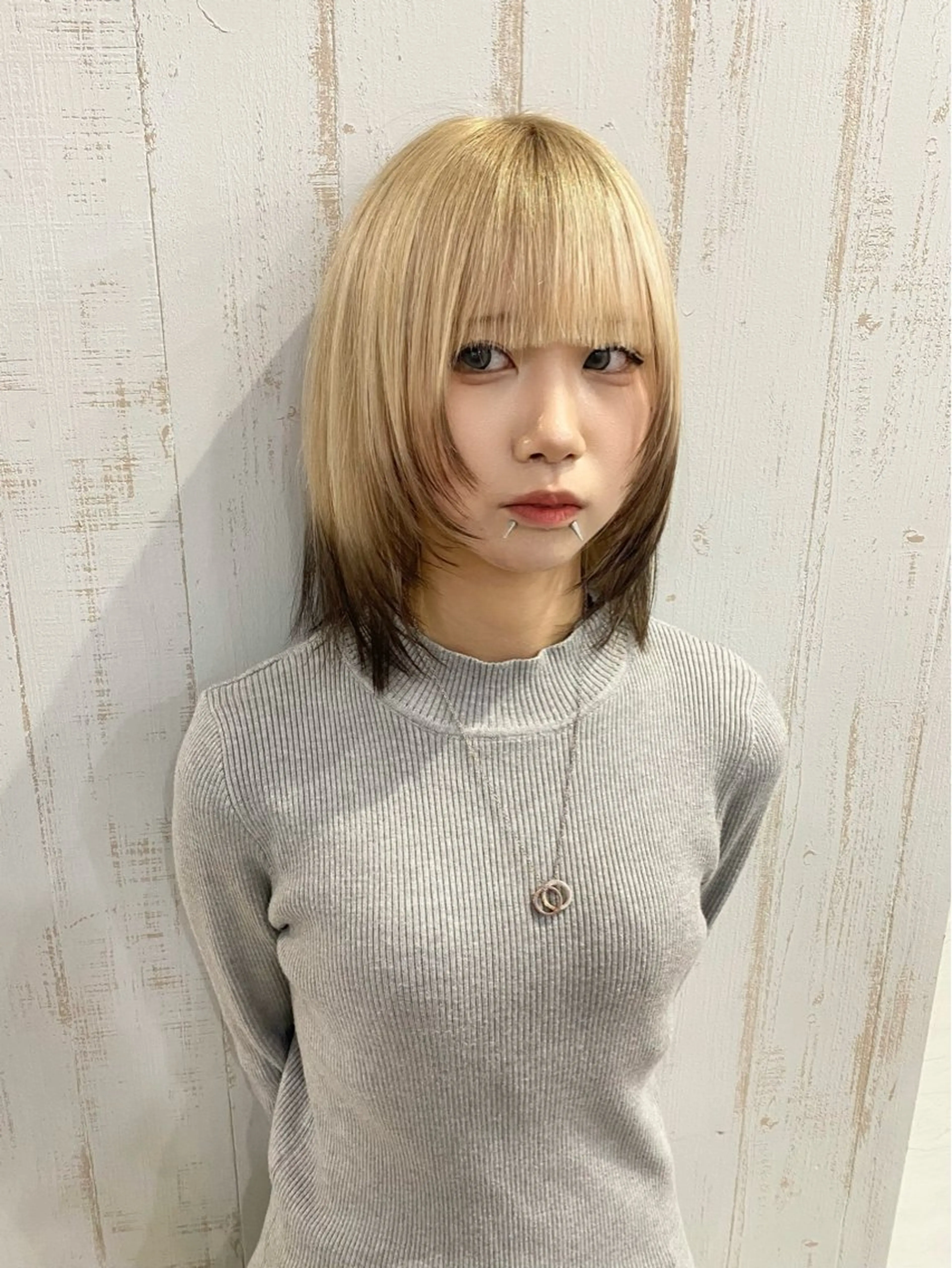 ショート カラー ヘアカラー ハイトーン💫 エクステ💫maiのヘアスタイル