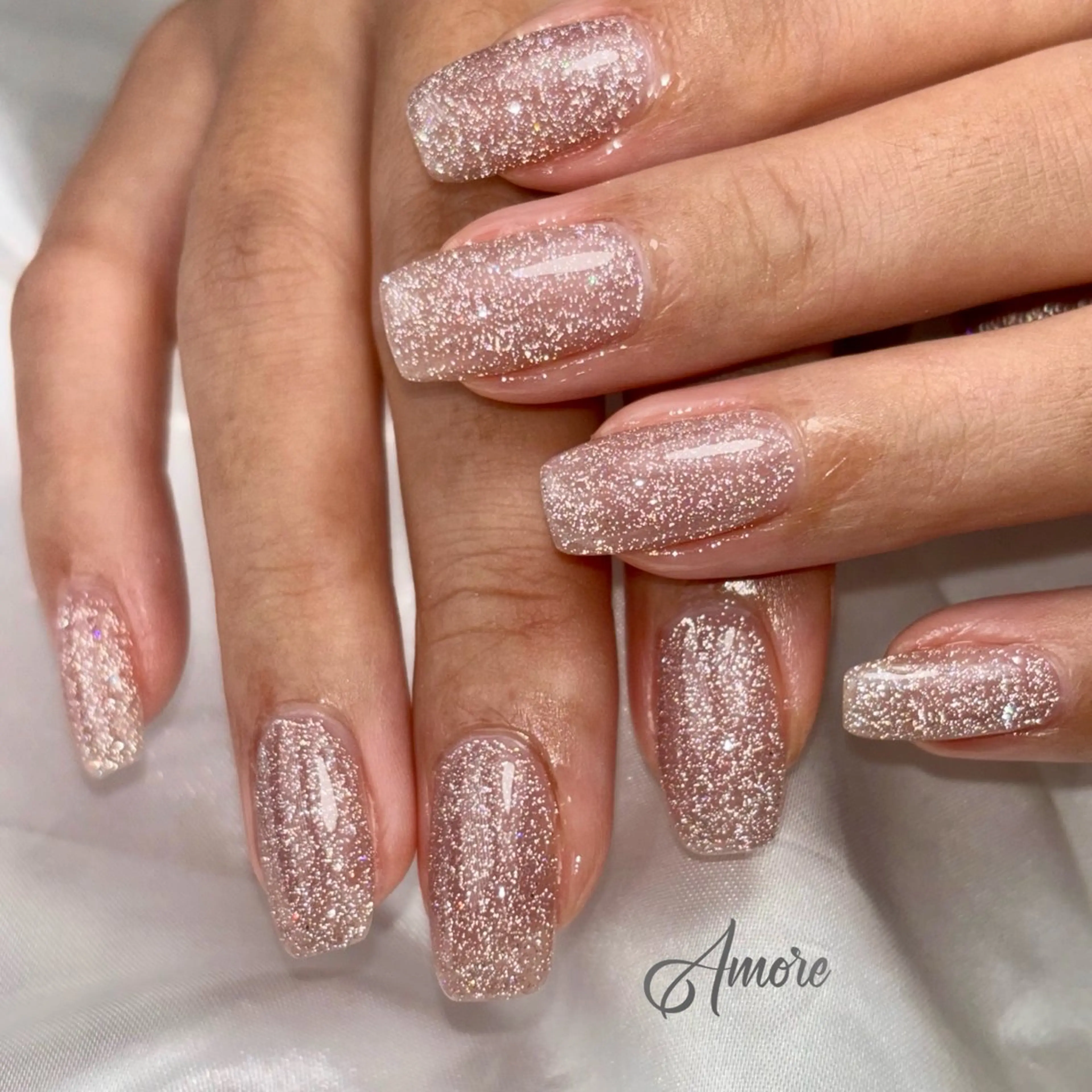 ネイル ジェルネイル キラキラネイル 韓国ネイル マグネットネイル パラジェル You kyehwaのネイルデザイン