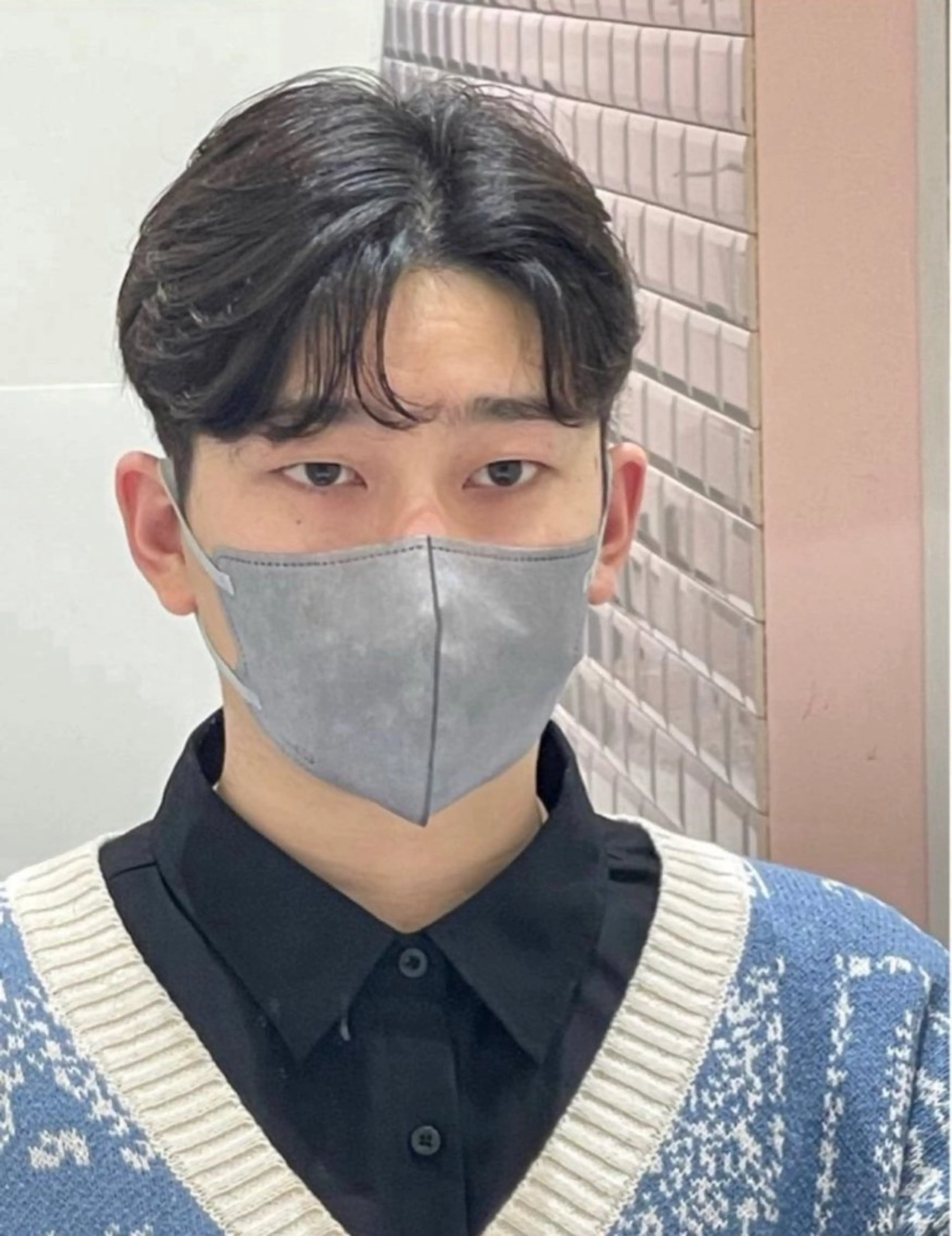 メンズ メンズ韓国風 カット ❤︎︎韓国ヘア❤︎︎ 𝑺𝒉𝒊𝒉𝒐のヘアスタイル