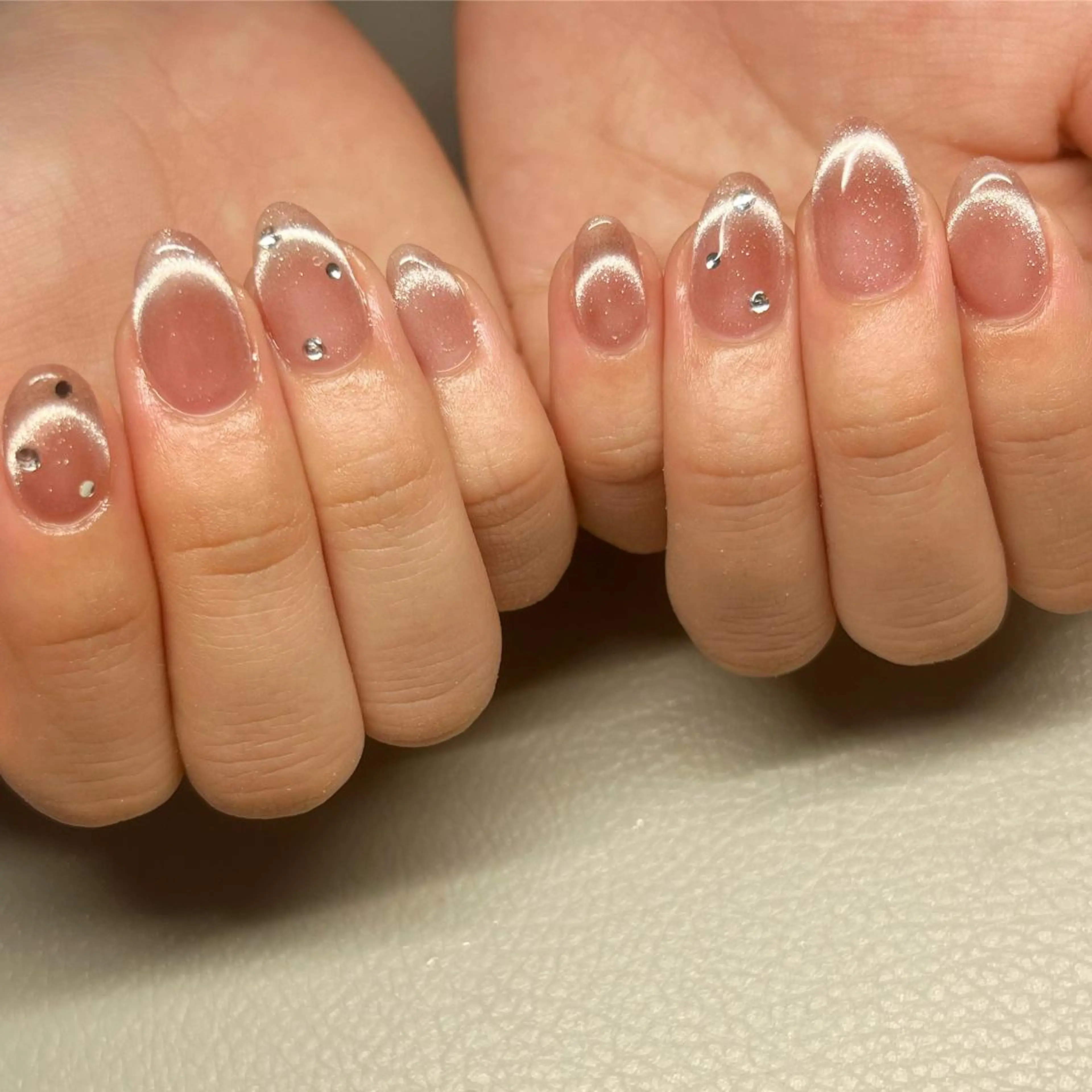 ネイル フレンチネイル マグネットネイル マグネットフレンチ 587nail *のネイルデザイン
