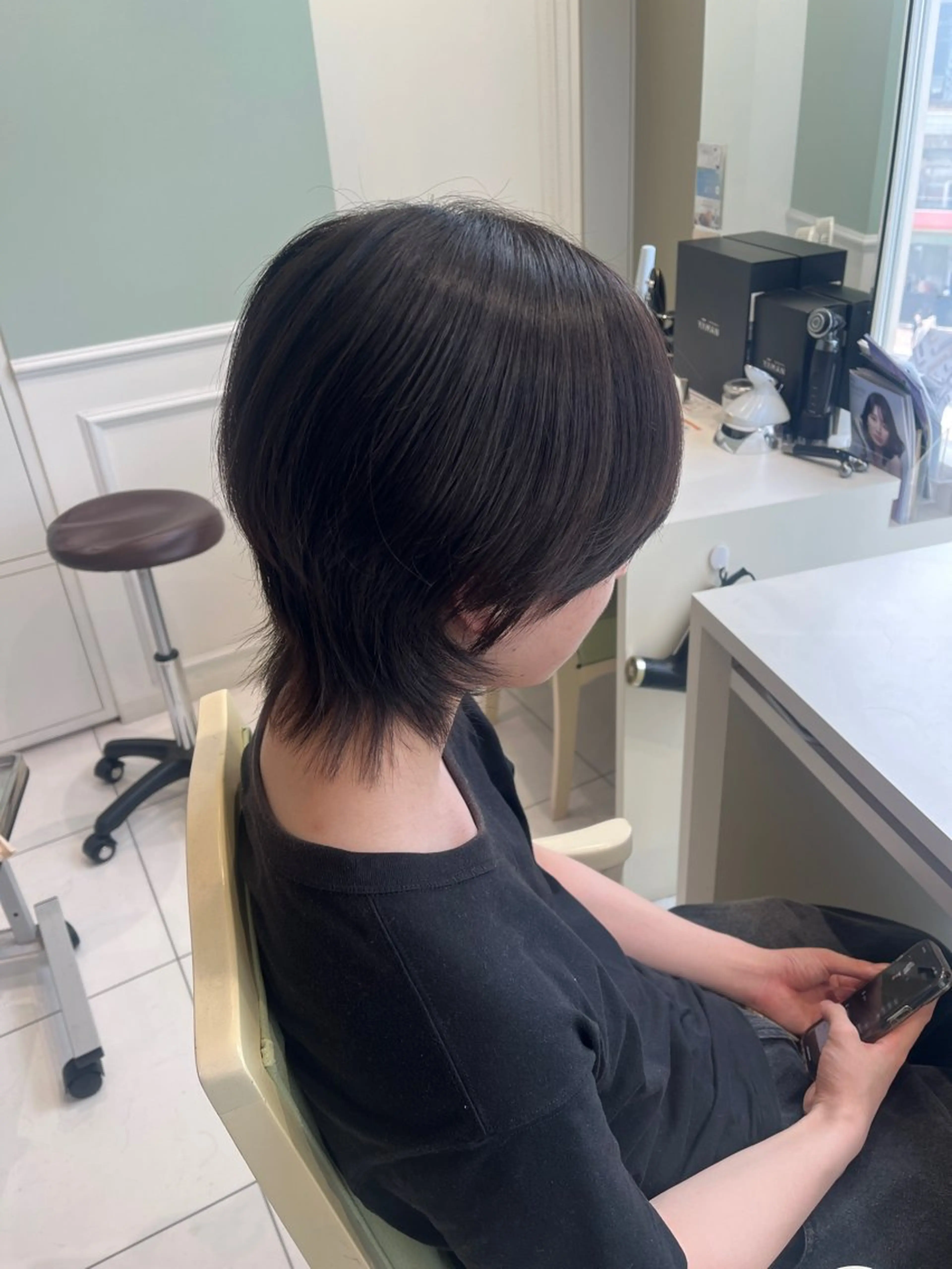 メンズ レイヤー/パーマ/ 暖色系/貞金瑞波のヘアスタイル