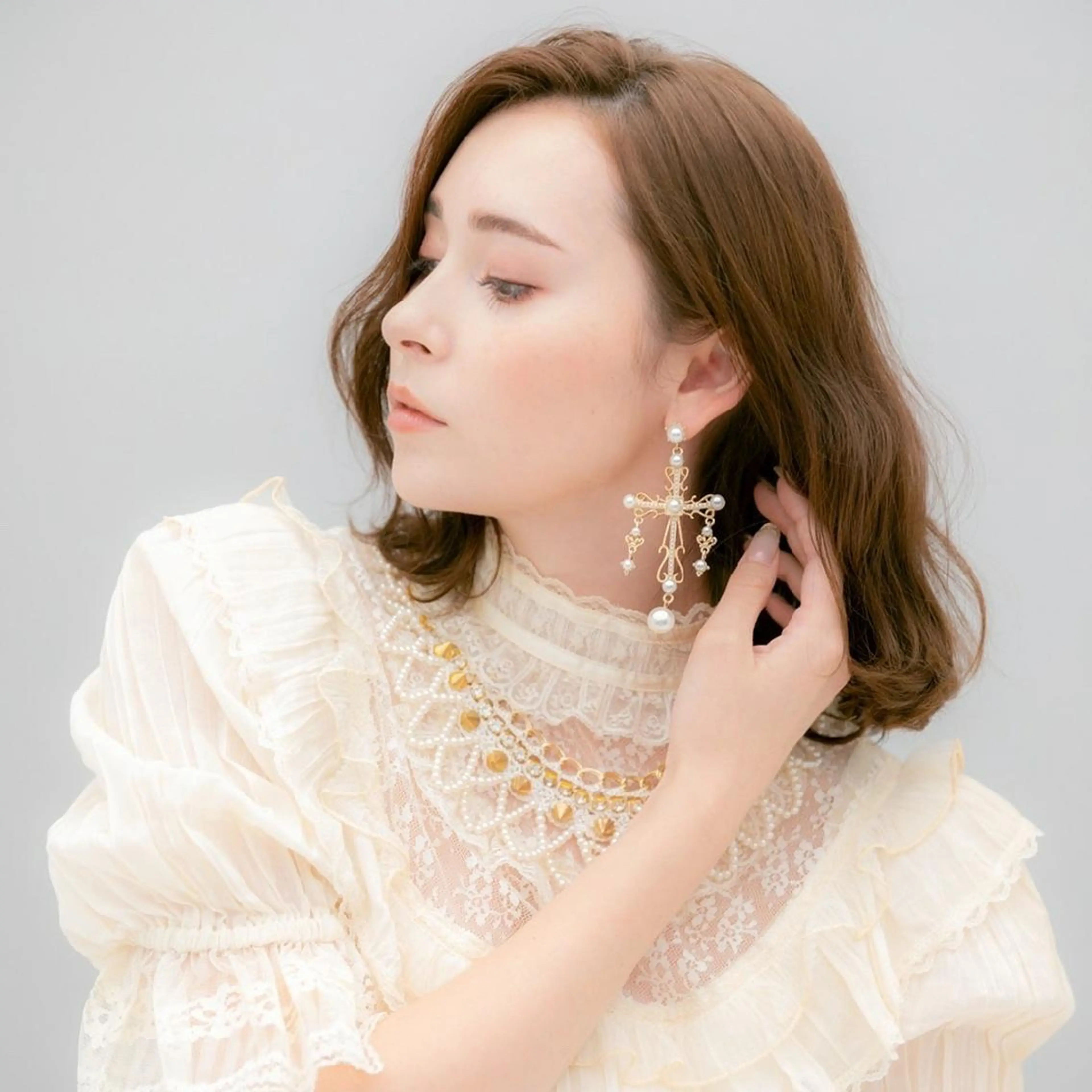 ミディアム カラー 岡本 尚樹のヘアスタイル