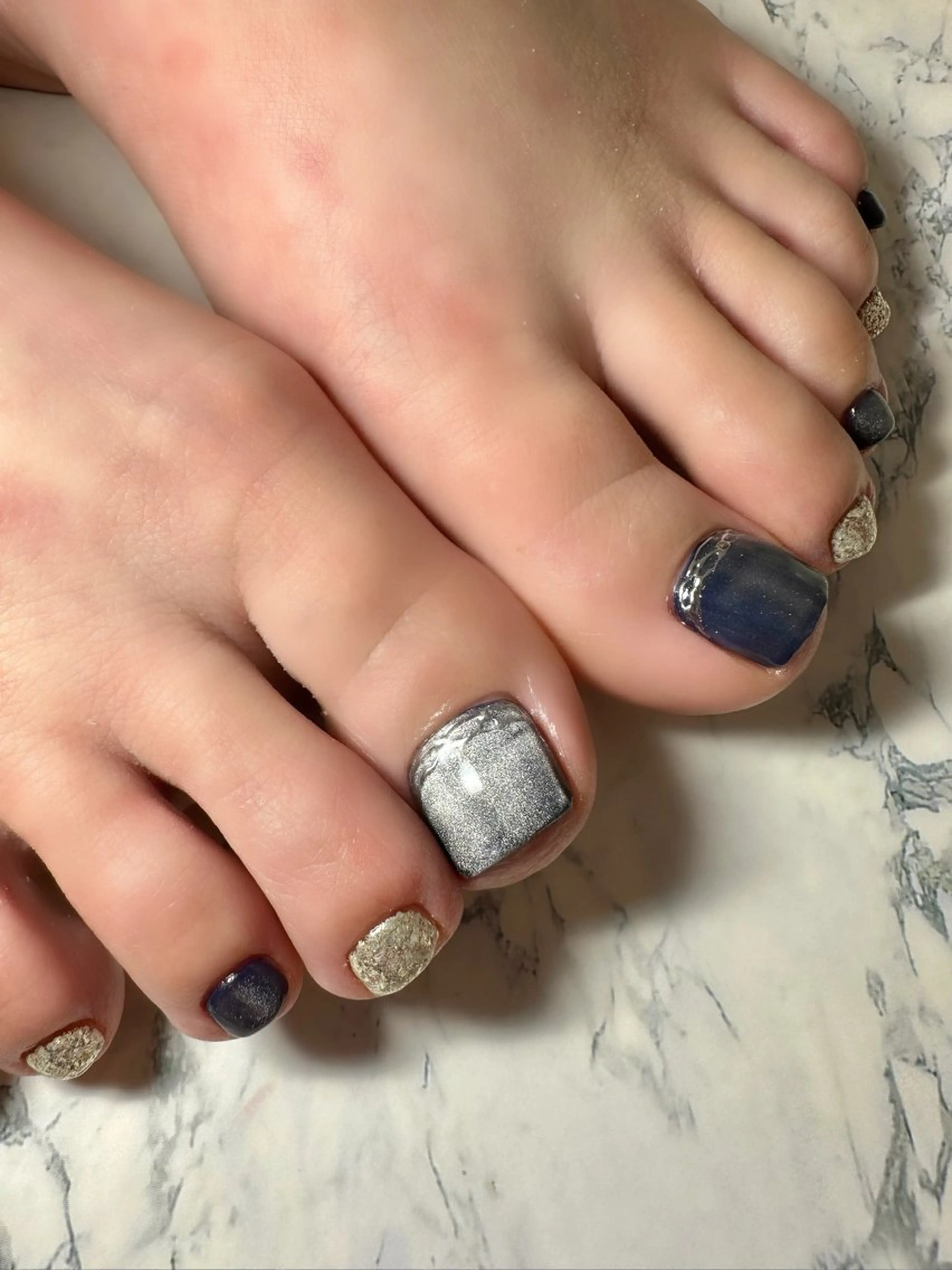 定額ネイル　フット（オフ込み）の写真