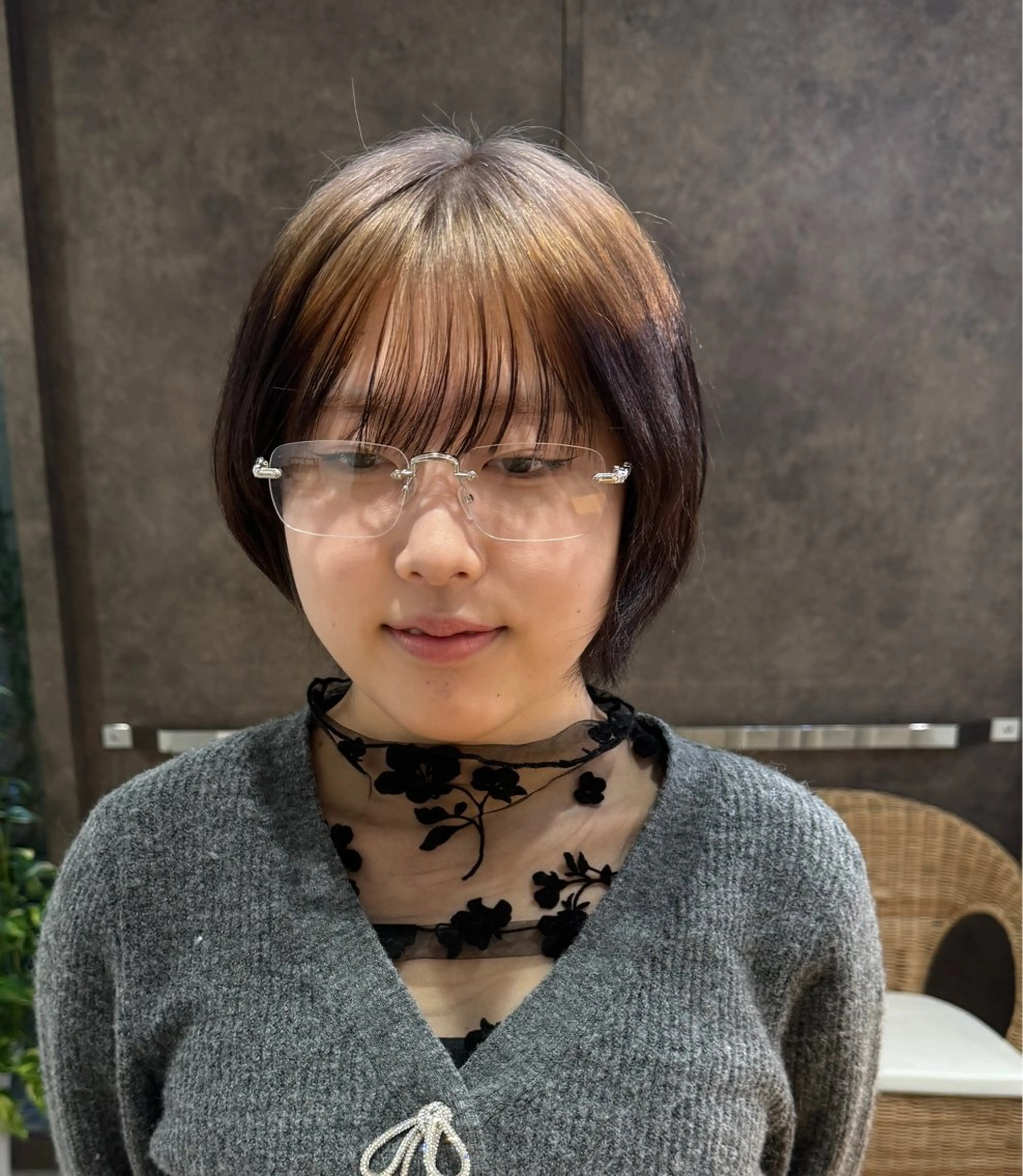 ショート ヘアカラー 似合わせスタイル☁️ 堀内志茉🍀のヘアスタイル