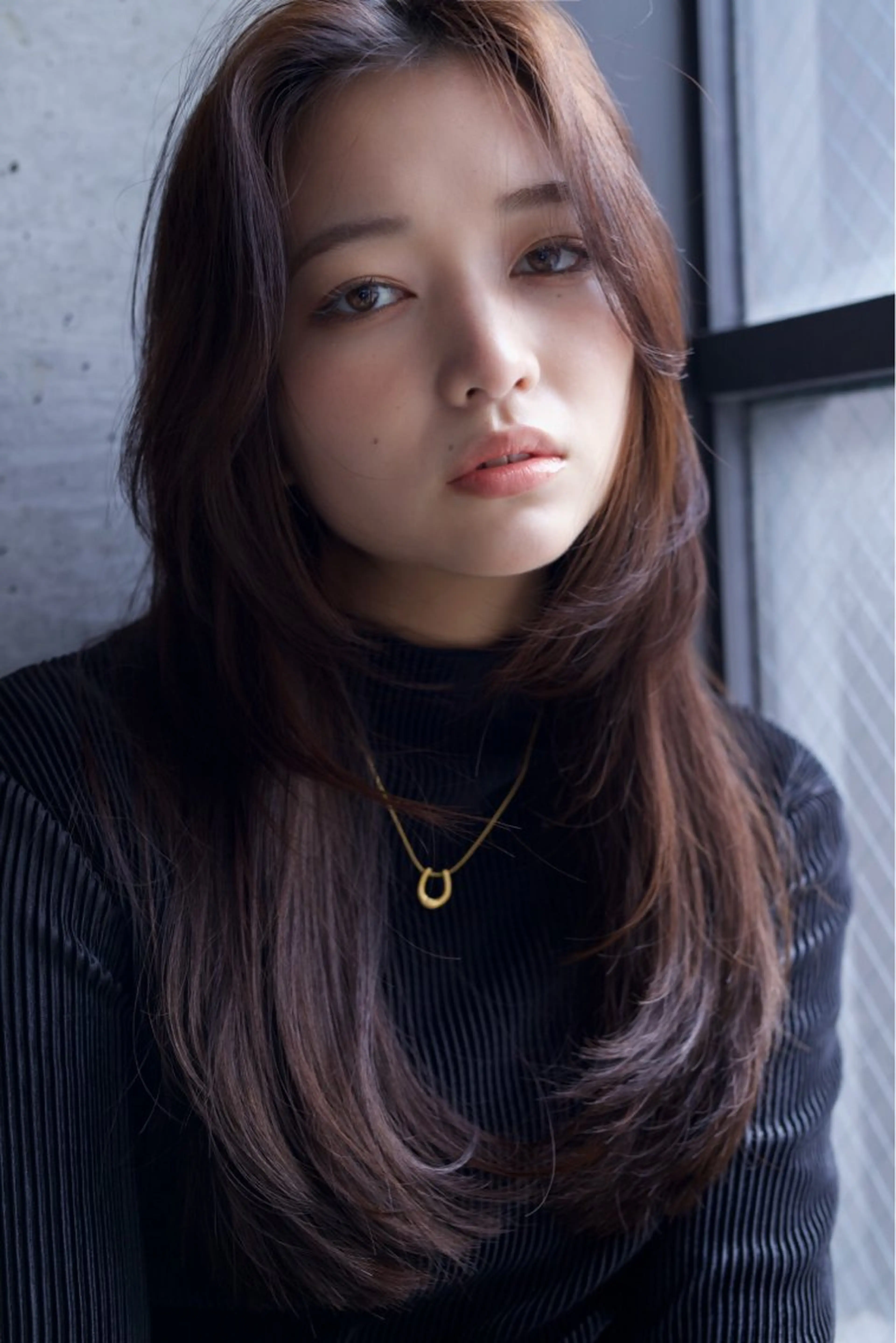 ロング カラー ヘアカラー トリートメント 羽間 有咲のヘアスタイル