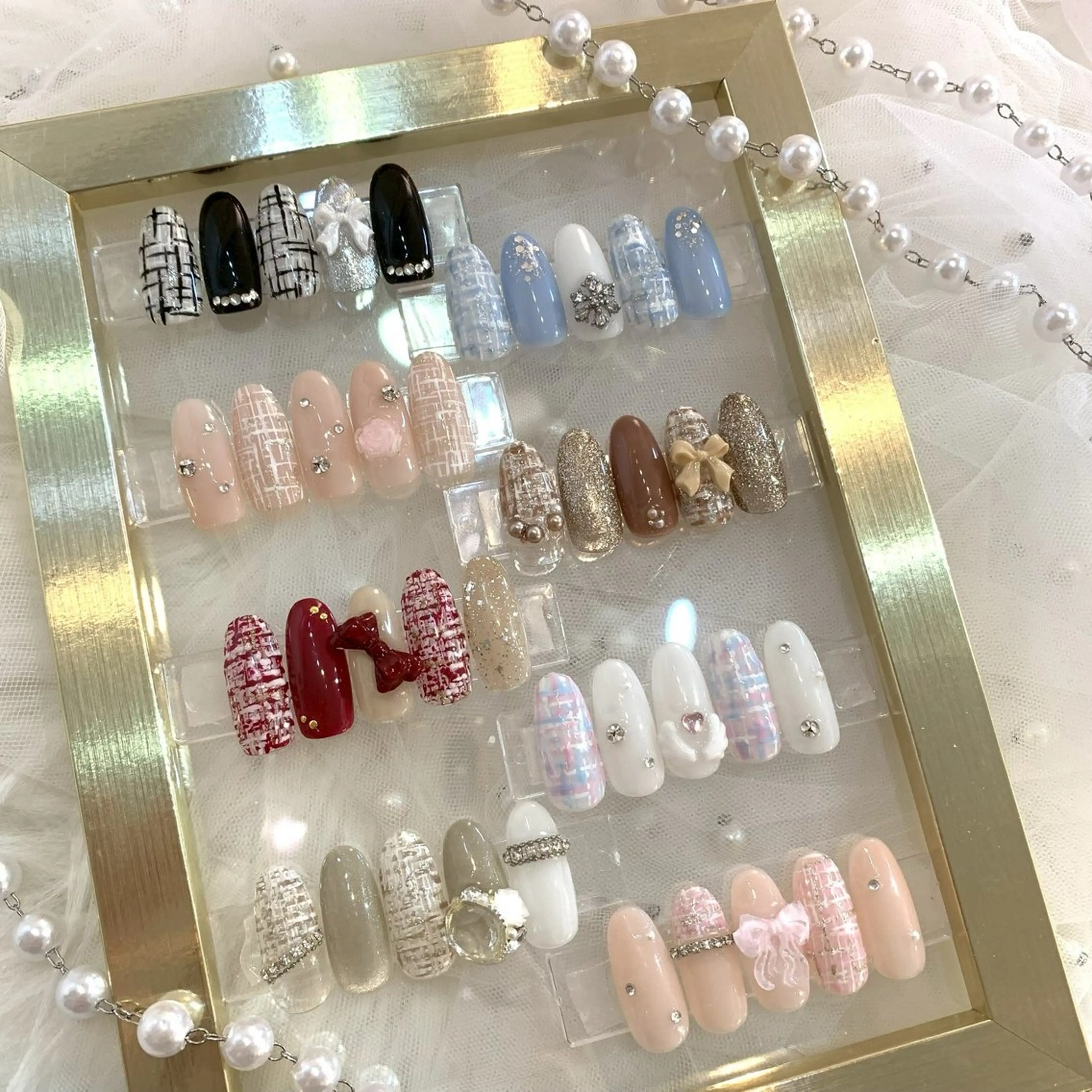 ネイル ツイードネイル D.d Nail Moeのネイルデザイン