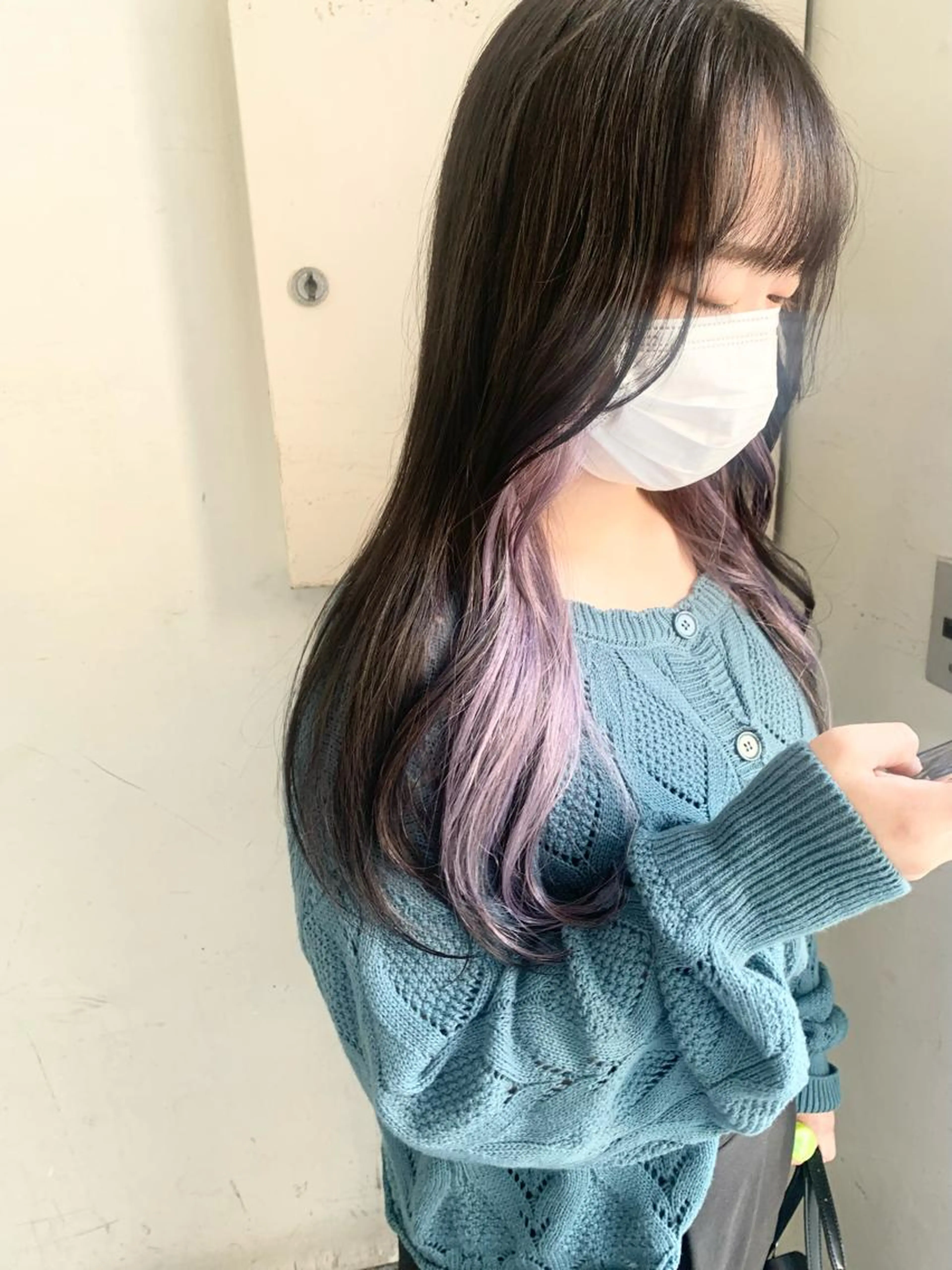 💜【minimo特別価格】💜インナーカラー(ブリーチ込み)+全体カラー+4stepトリートメントの写真