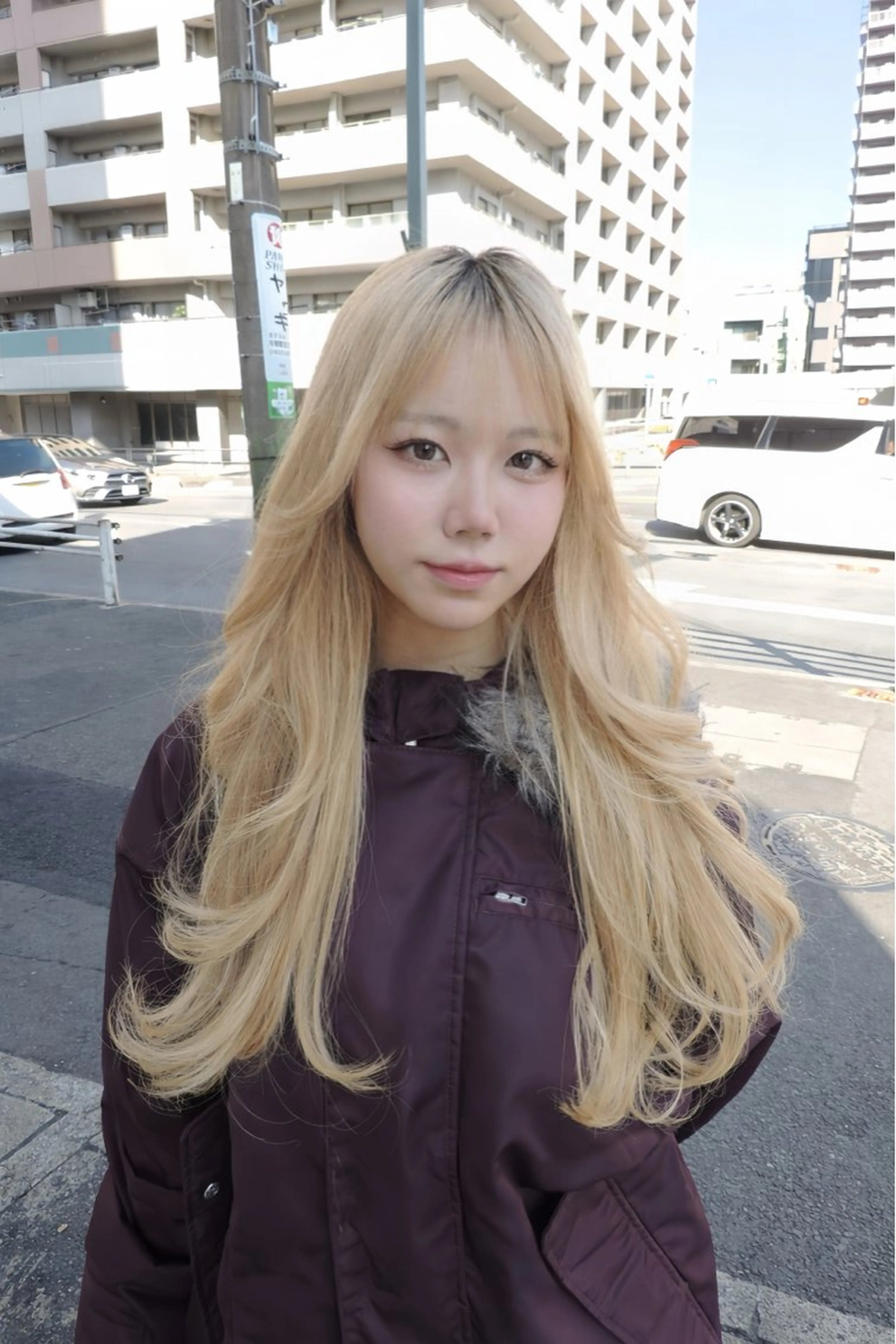 ロング ヘアカラー noya karinのヘアスタイル