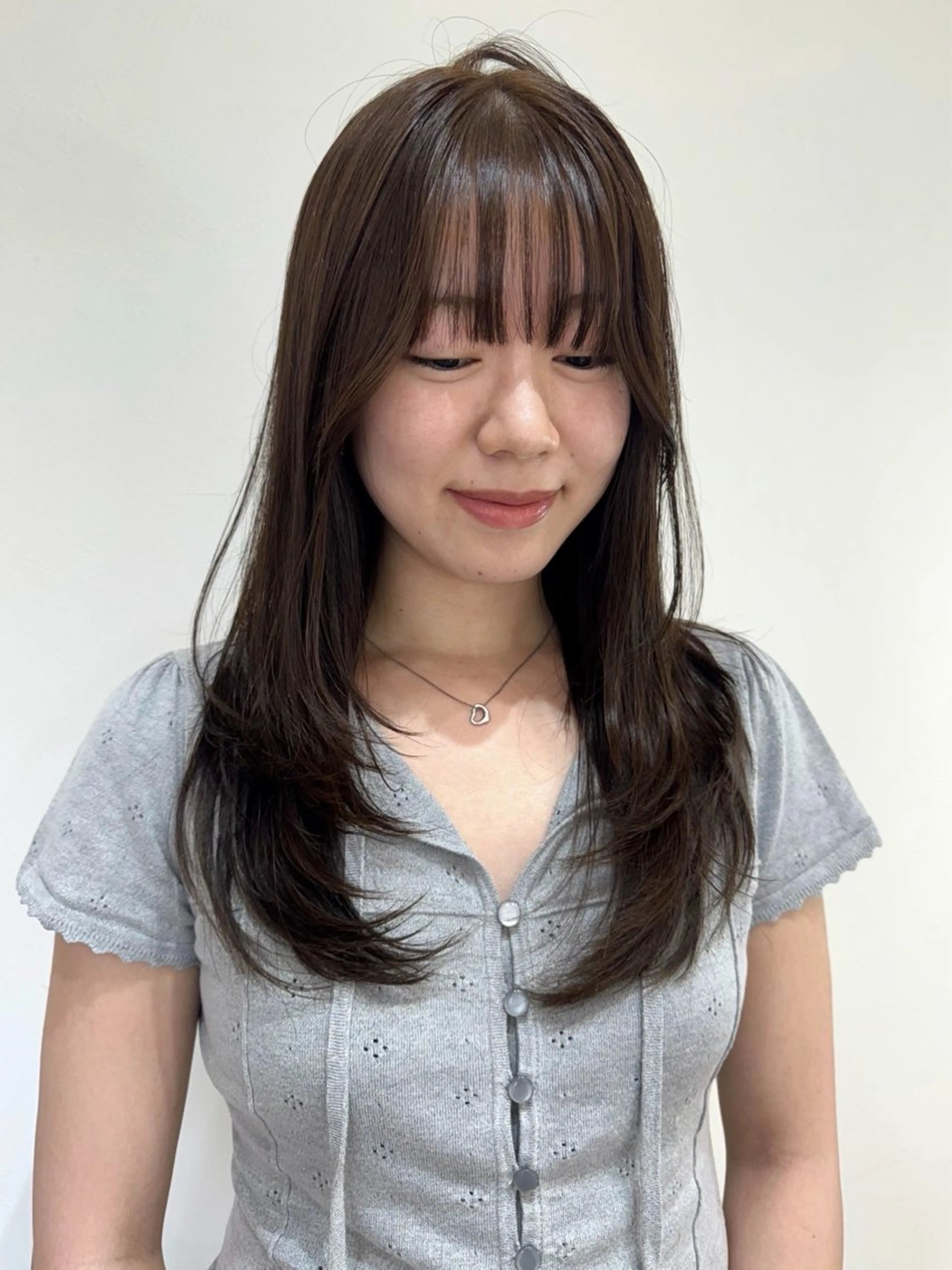 ミディアム カラー カット ヘアカラー トリートメント 似合わせhair /モガミユナ🎀のヘアスタイル