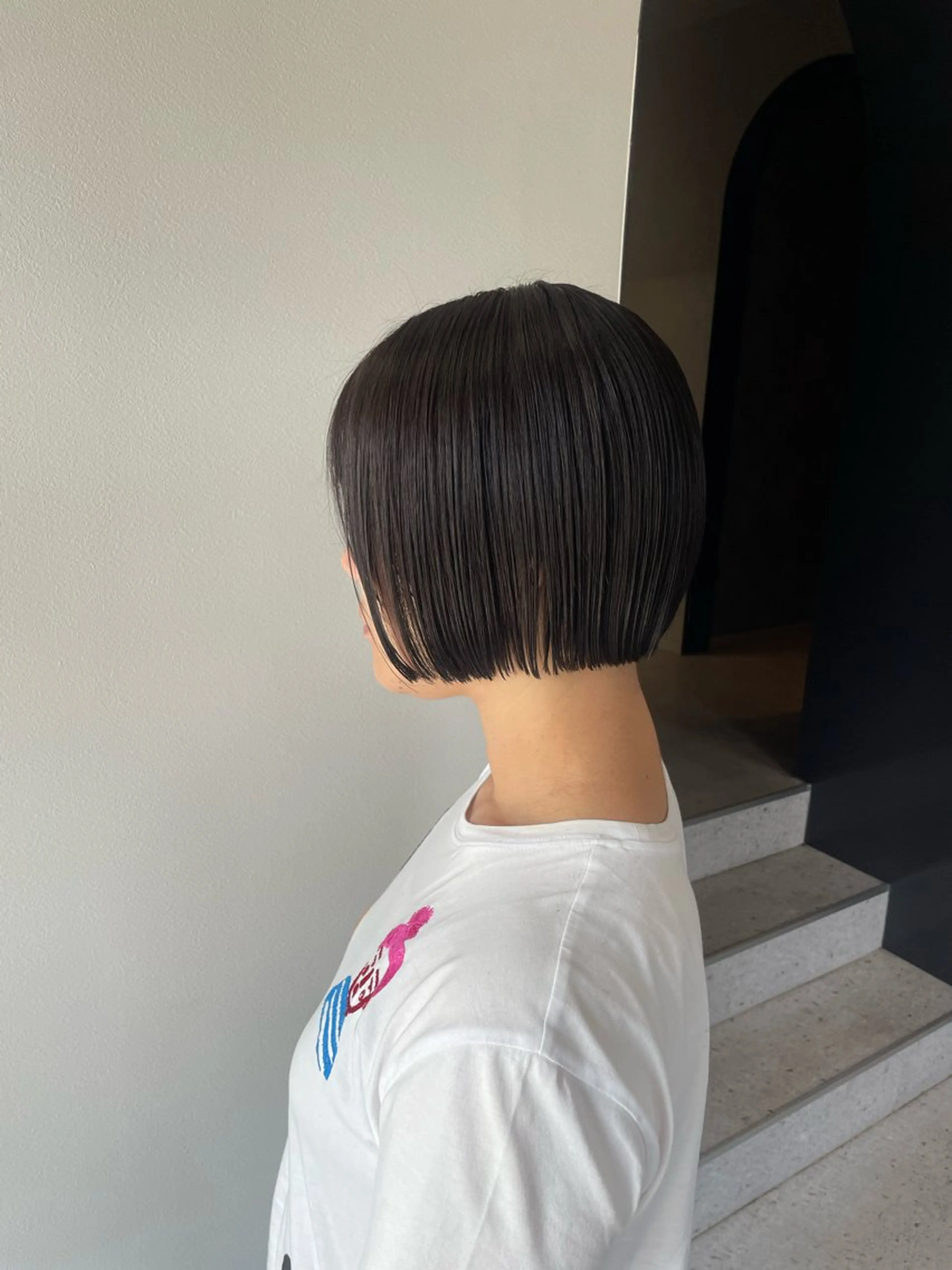 ミディアム カラー ボブ カット 宇野 颯太のヘアスタイル