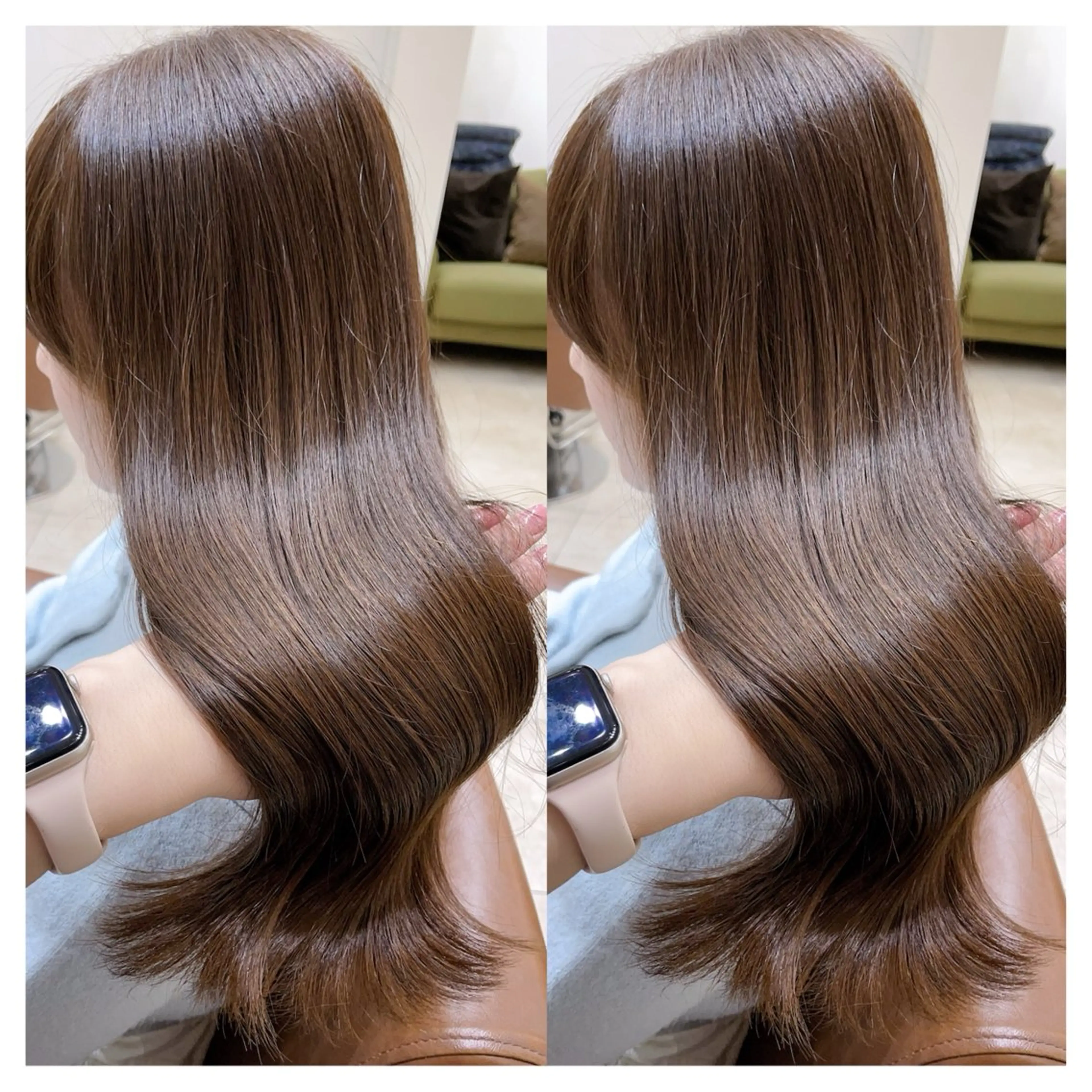 ロング カラー a-o横浜所属・村山 茉衣のヘアスタイル