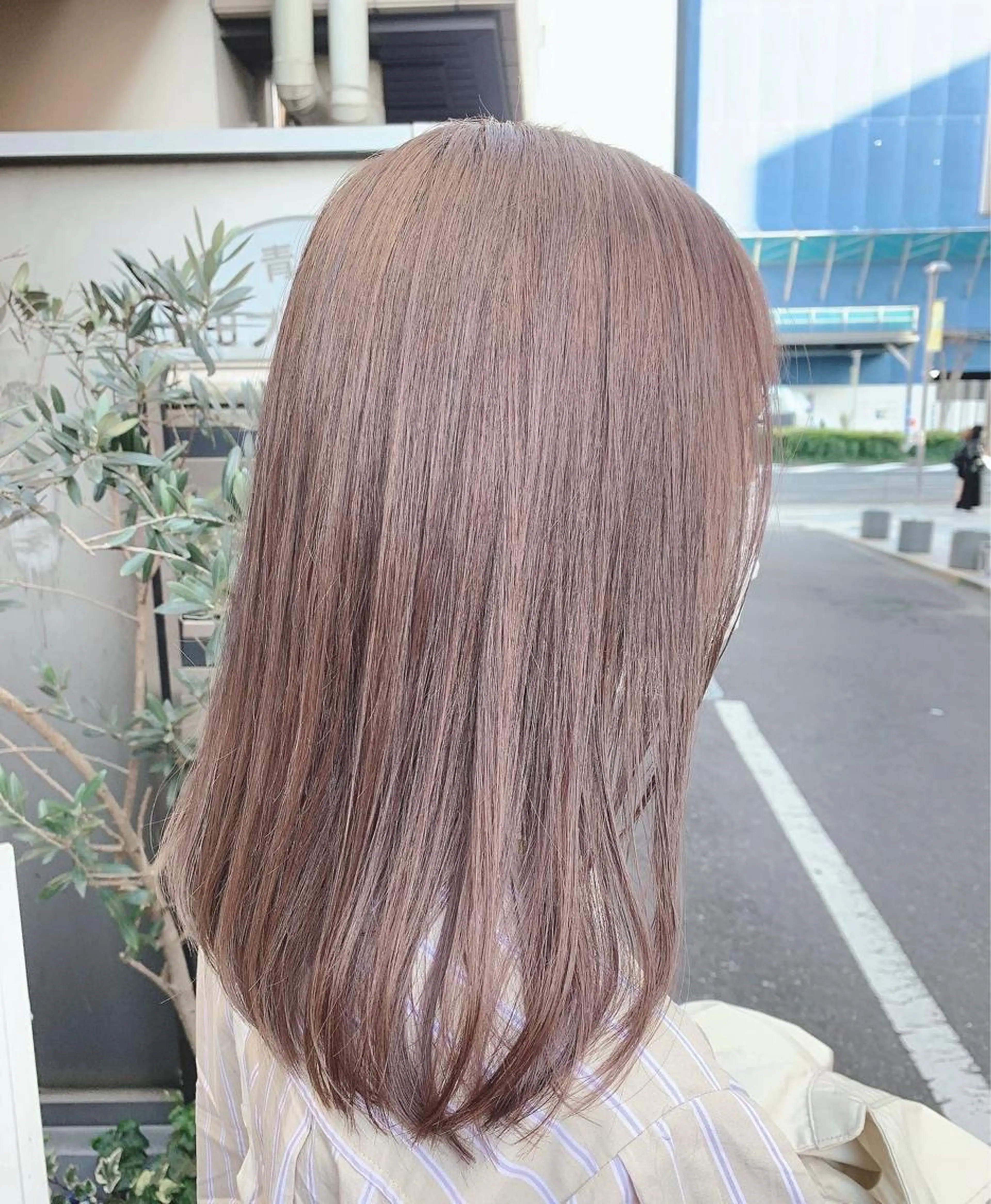 【ブラウン系カラー】ナチュラルワンカラー＋2Stepトリートメントの写真