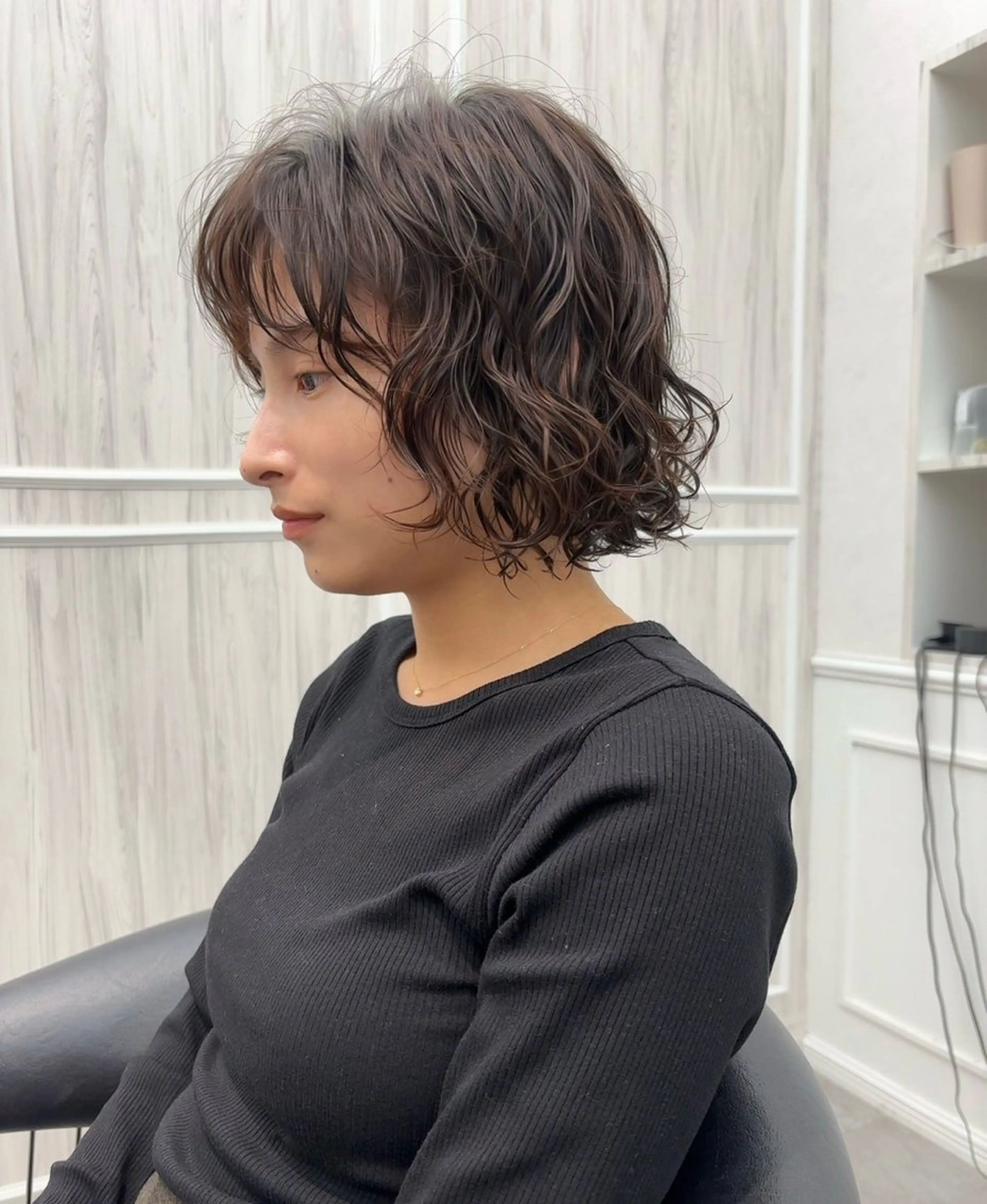 パーマ 韓国レイヤー/顔周り カット/Takunaのヘアスタイル