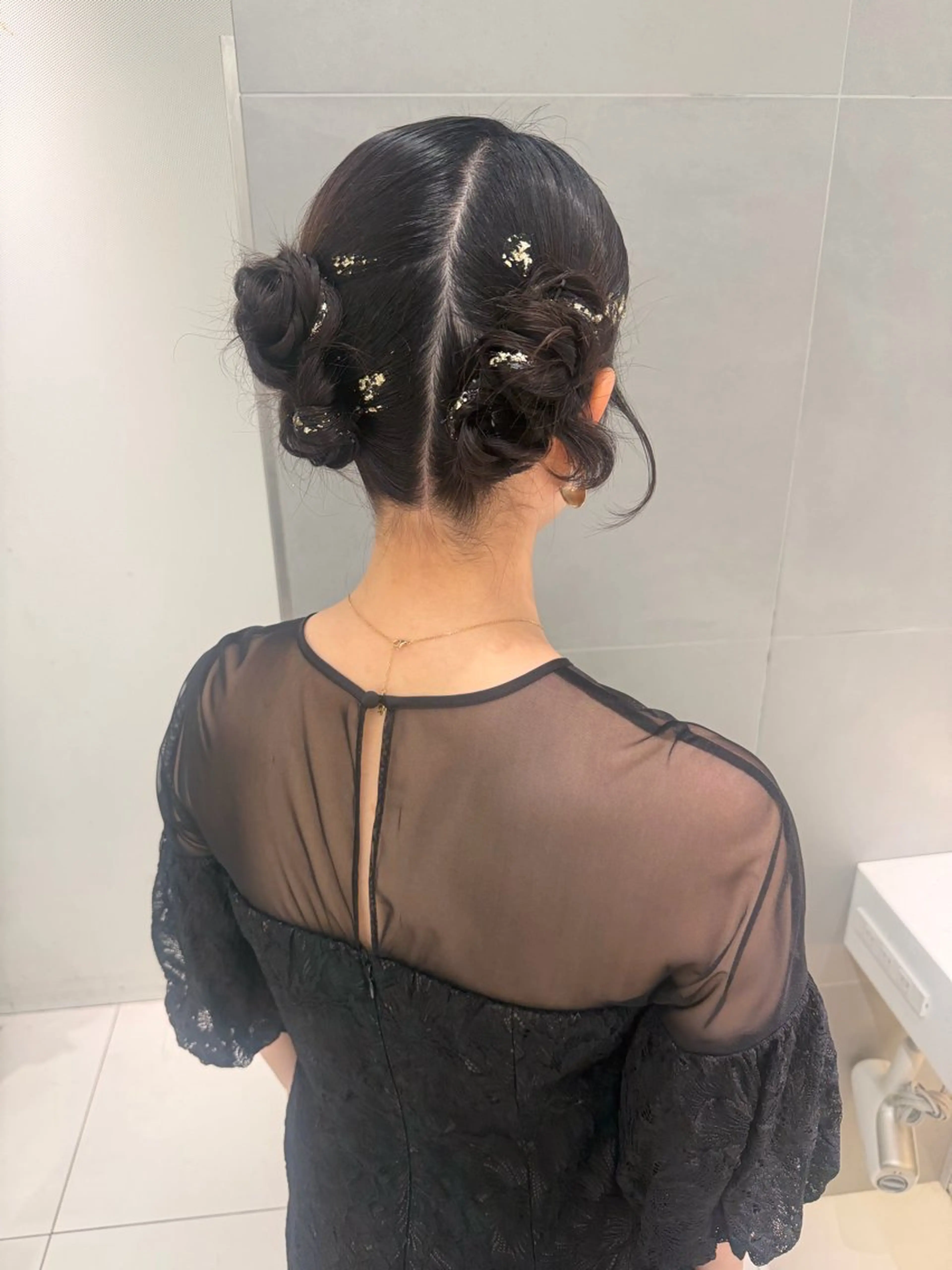 ヘアアレンジ 結婚式・ブライダル ヘアセット ヘアセット🎀耳つぼ 👂💎MONAMIのヘアスタイル