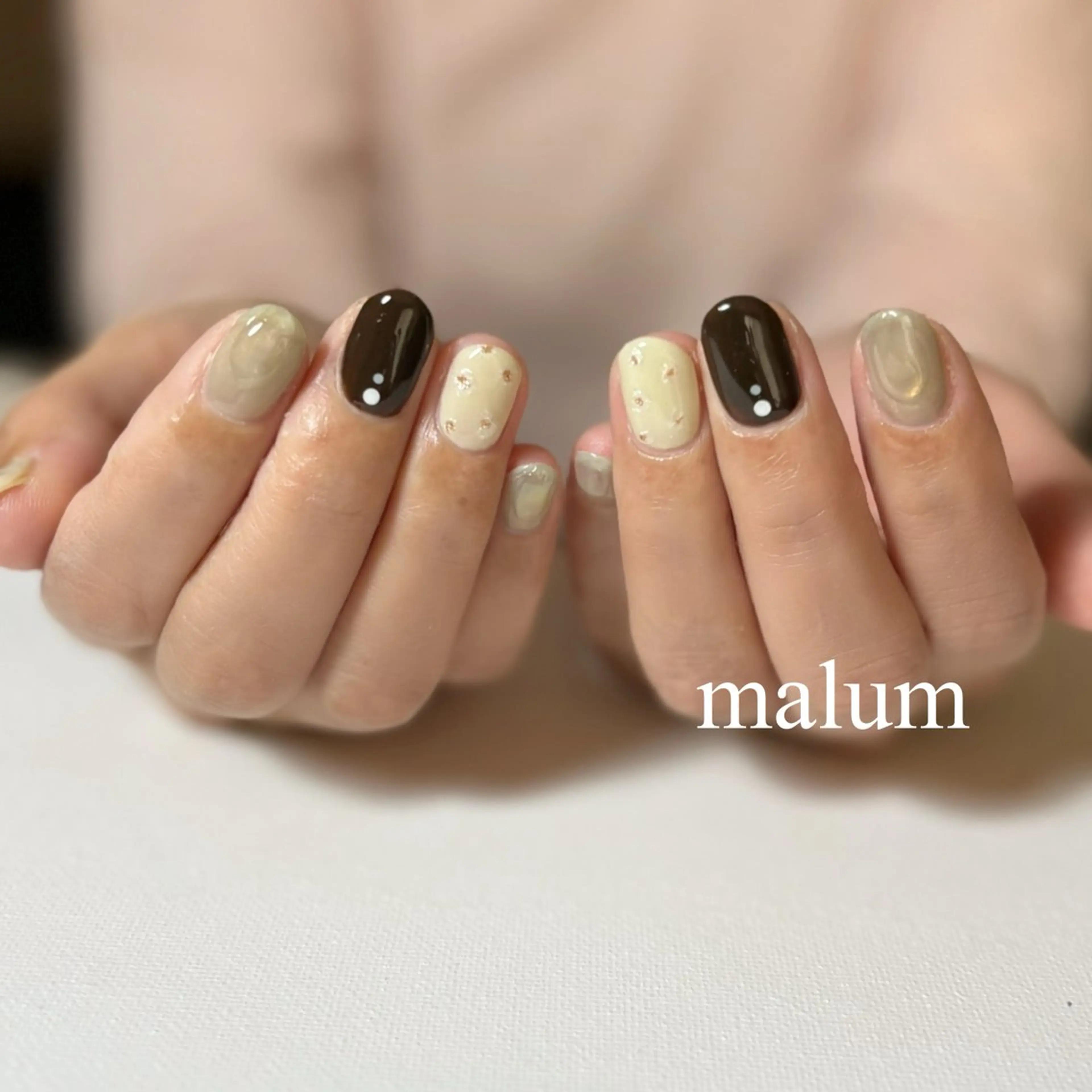 ネイル ハンドネイル malum nailのネイルデザイン