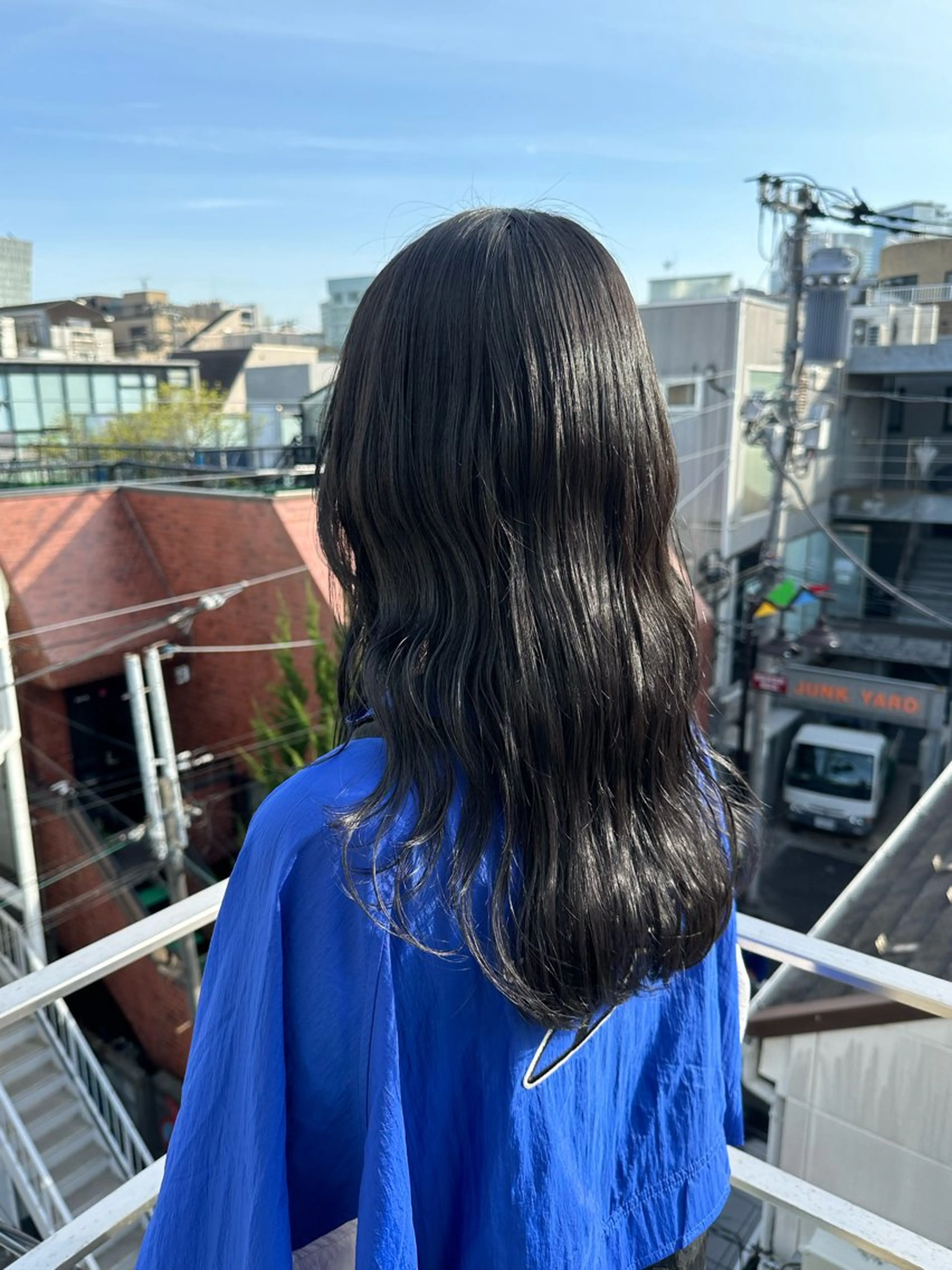 ロング カラー ヘアカラー HANAME 原宿美容室のヘアスタイル