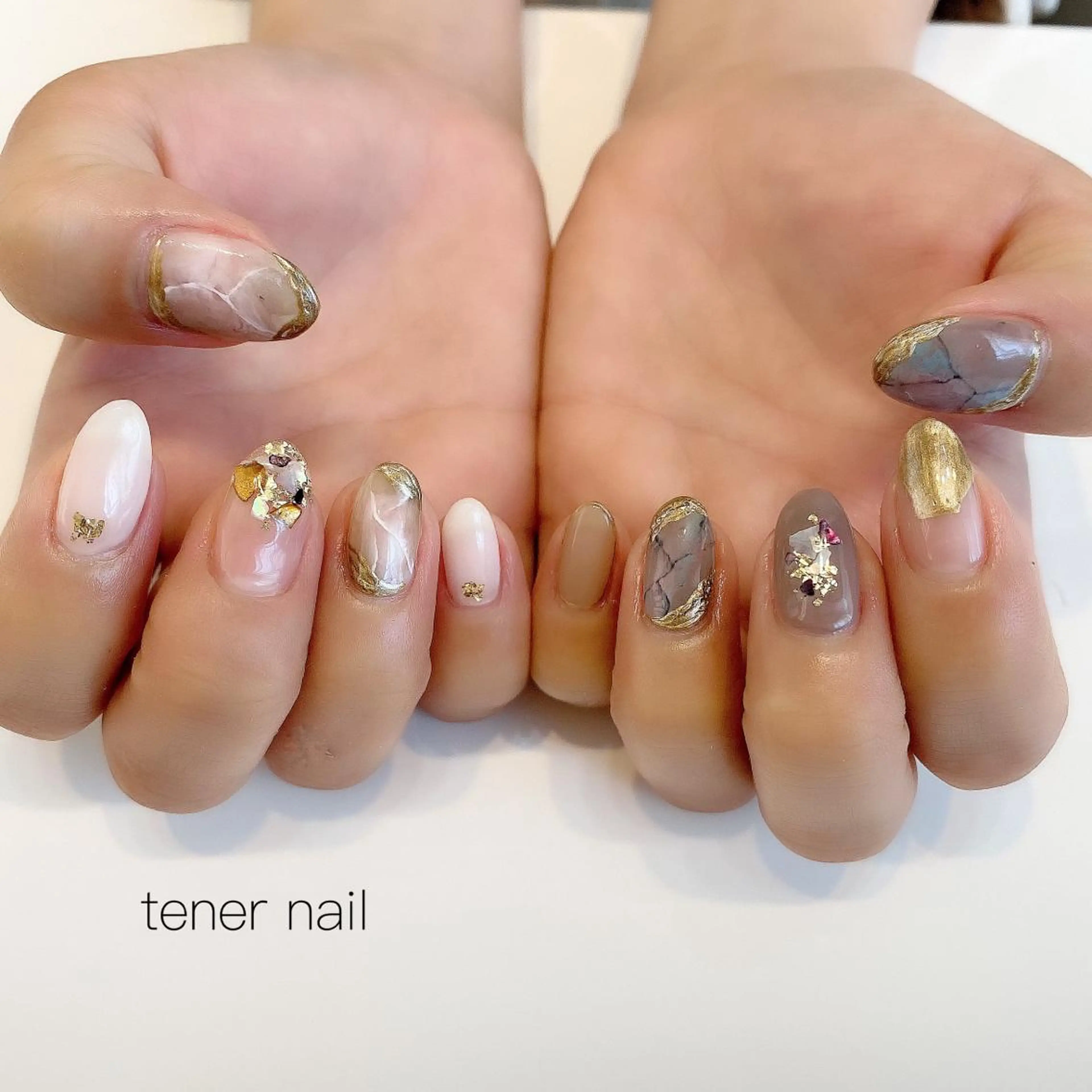 ネイル 持ち込み ニュアンスネイル テネルネイル tener nailのネイルデザイン