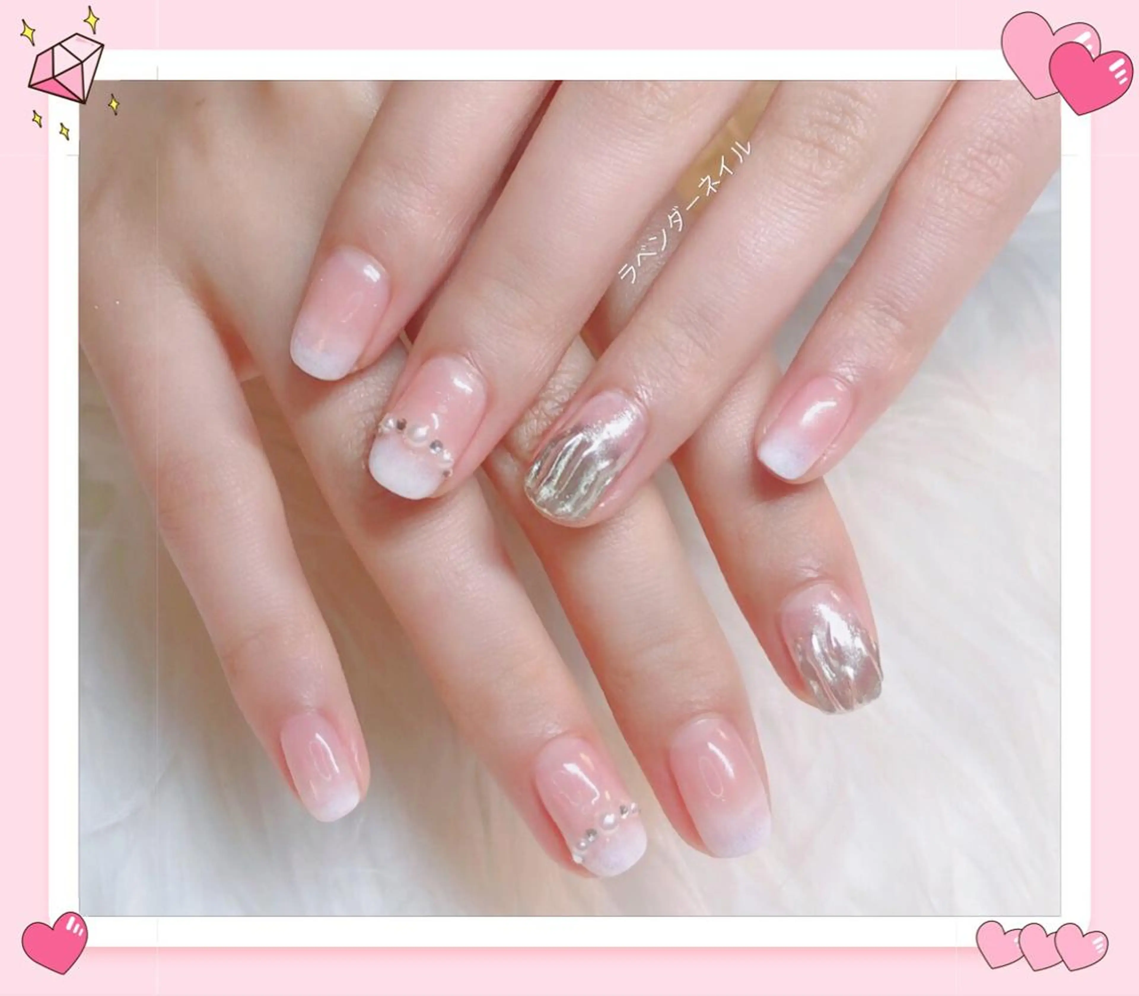 ネイル ラベンダー💖日暮里 ルル💖ネイルのネイルデザイン