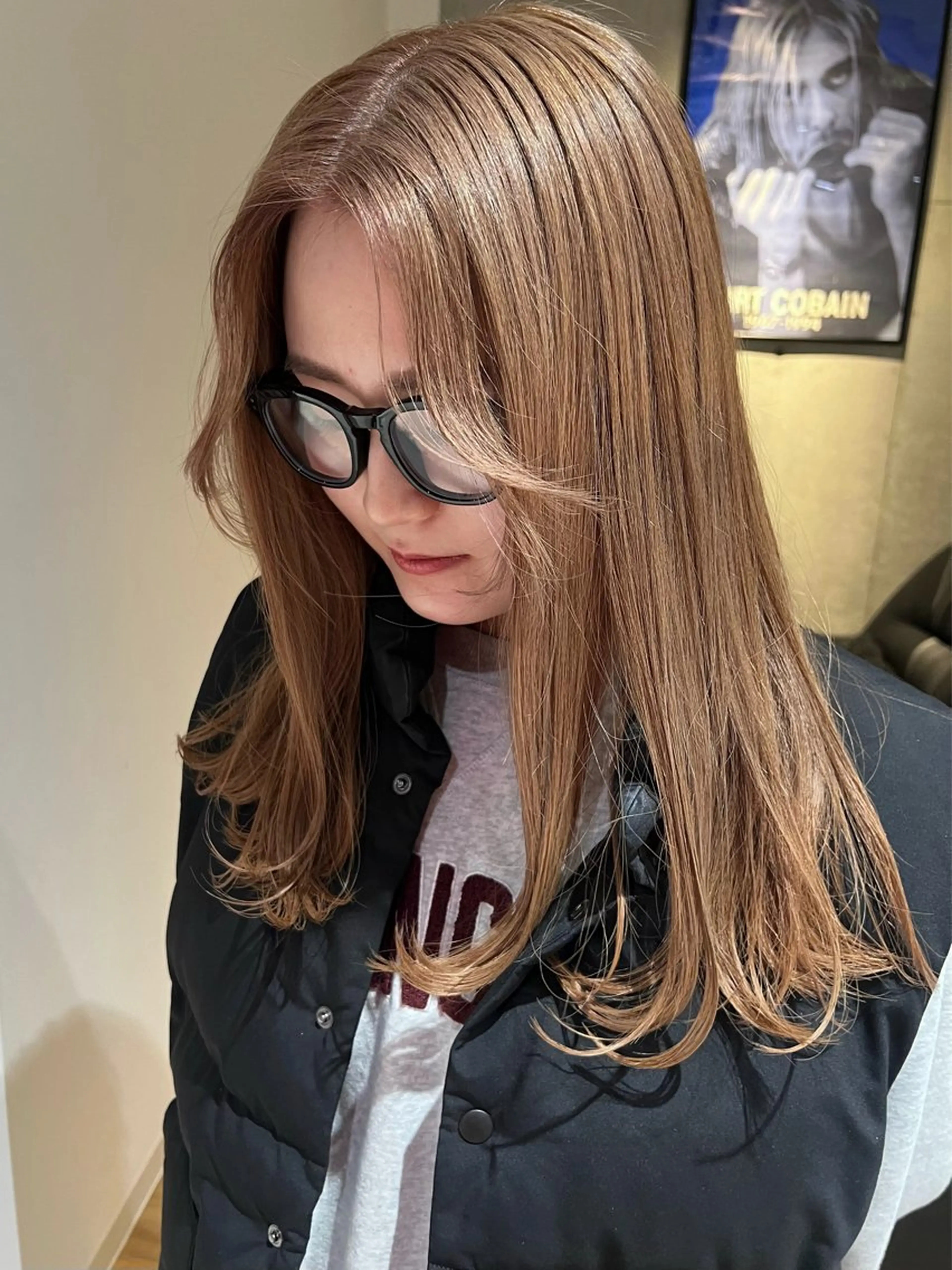 カラー グレージュ ヘアカラー SIKI ゆうのヘアスタイル