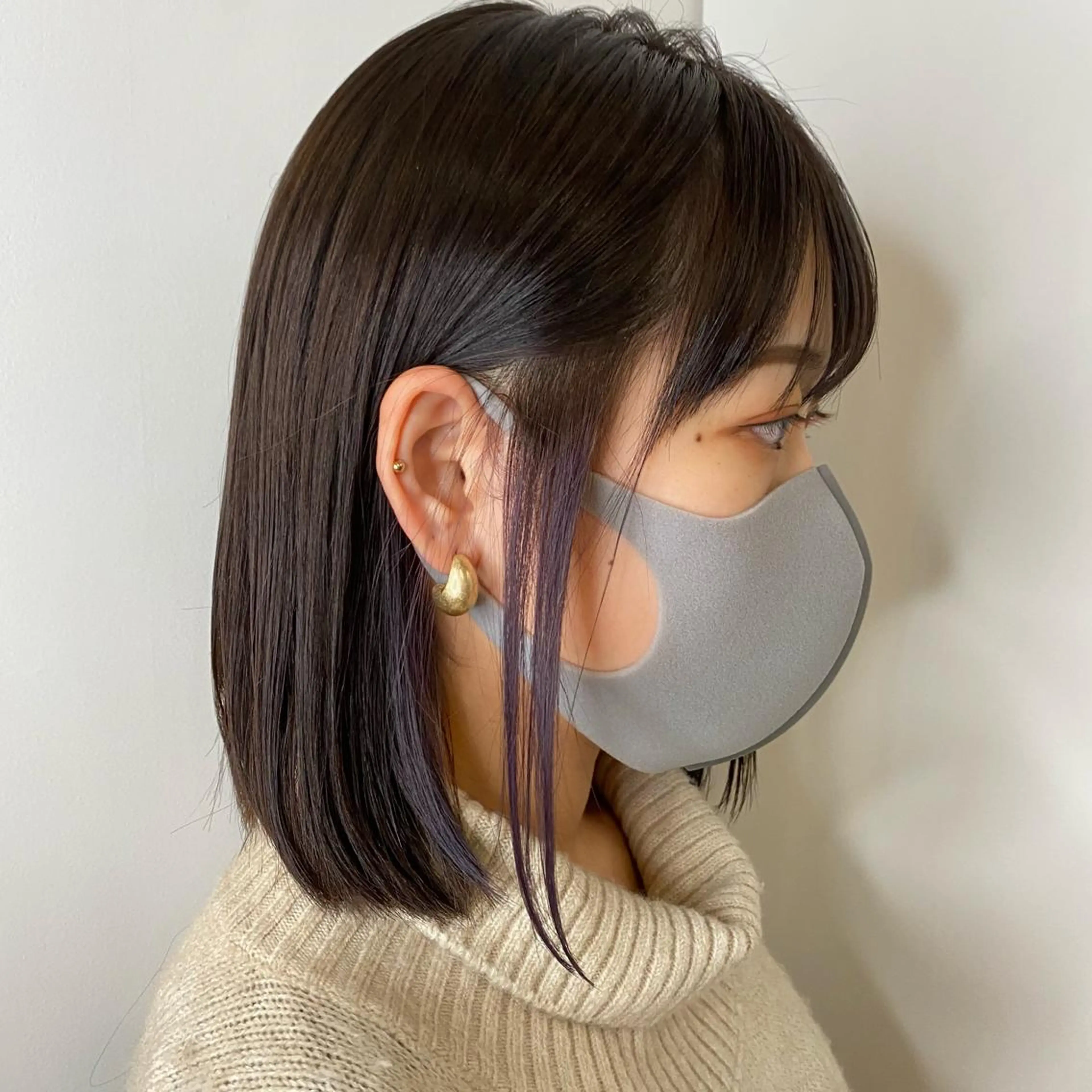 ミディアム カラー イヤリングカラー 🪭risa 暖色/レイヤー🪭のヘアスタイル