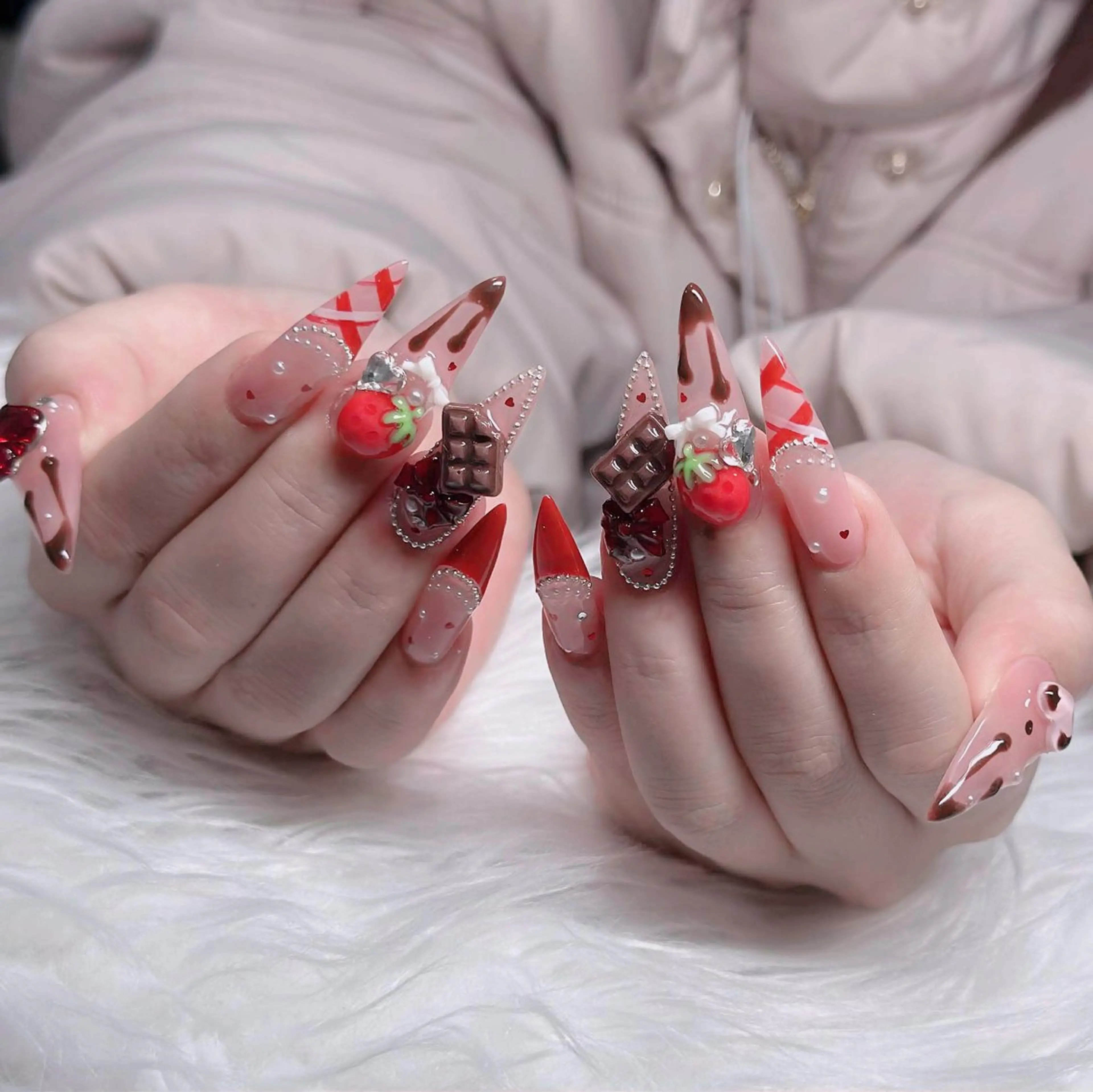 ネイル フレンチネイル ジェルネイル ハロウィン 韓国ネイル マグネットネイル ハンドネイル Hbaby nailのネイルデザイン
