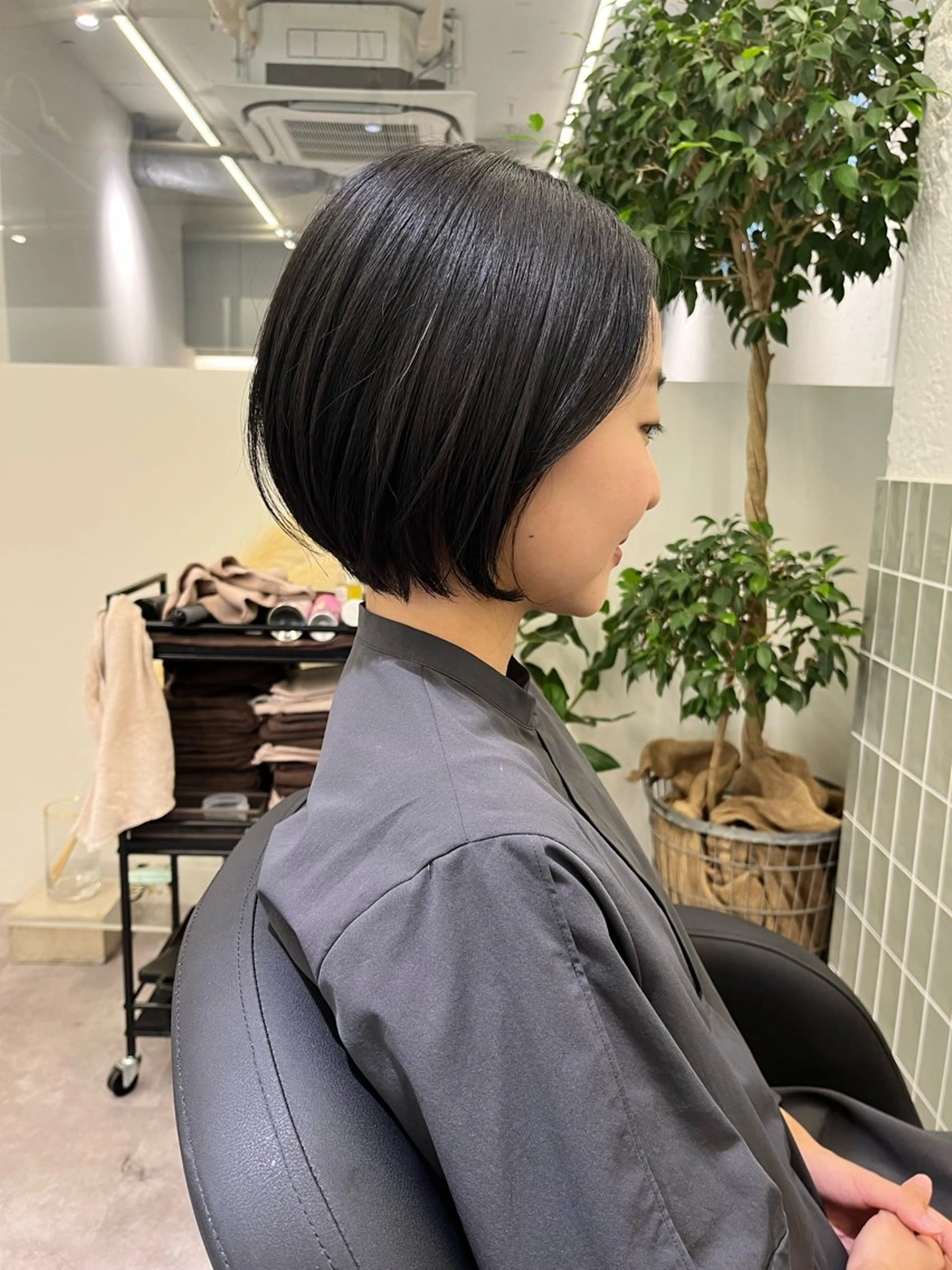 ショート ショートボブ ボブ ショートヘア カット トリートメント 鈴村祐也/ショート /縮毛矯正のヘアスタイル