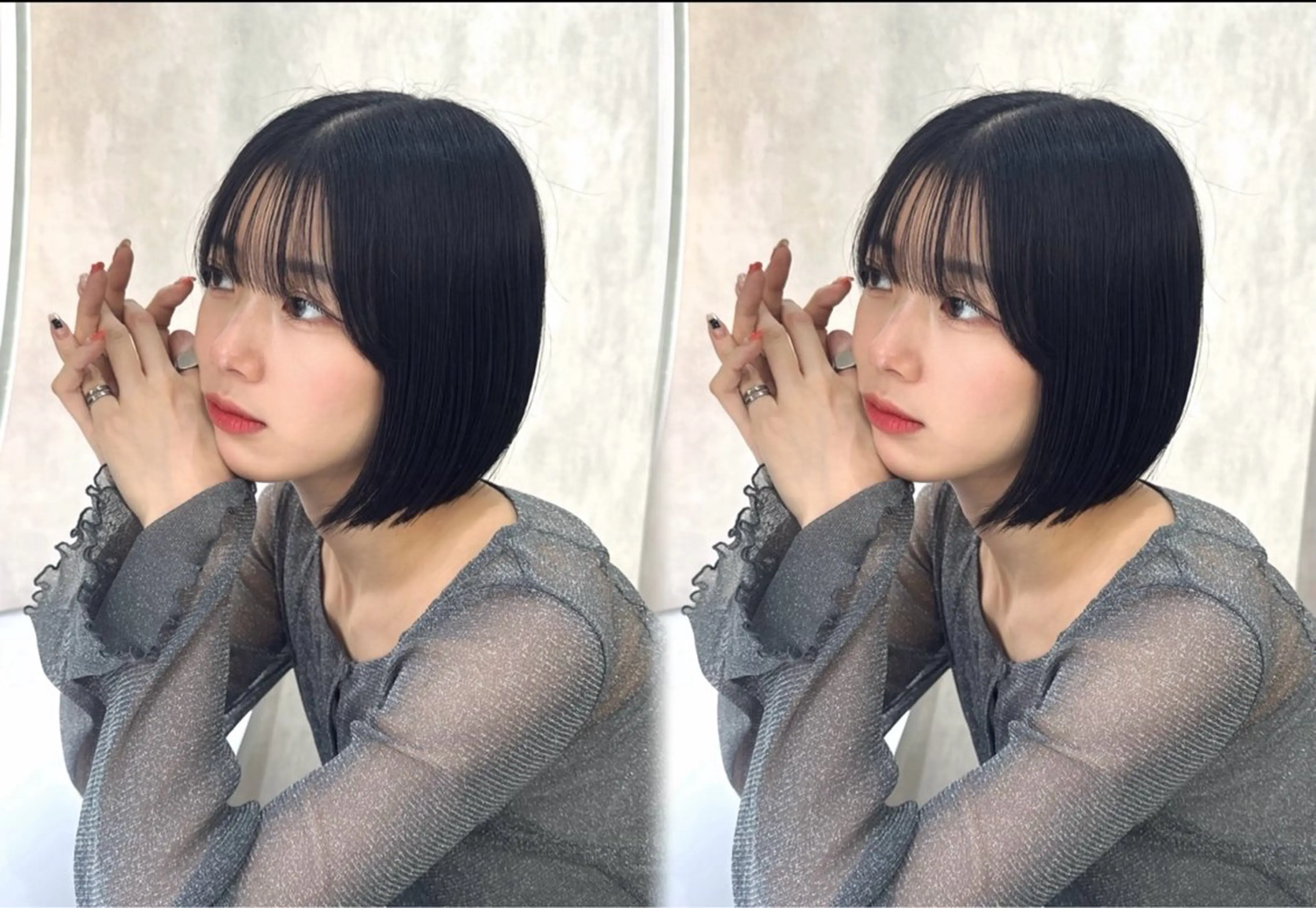 ショート ボブ 韓国ヘア/美髪矯正/ Haruna🦋のヘアスタイル