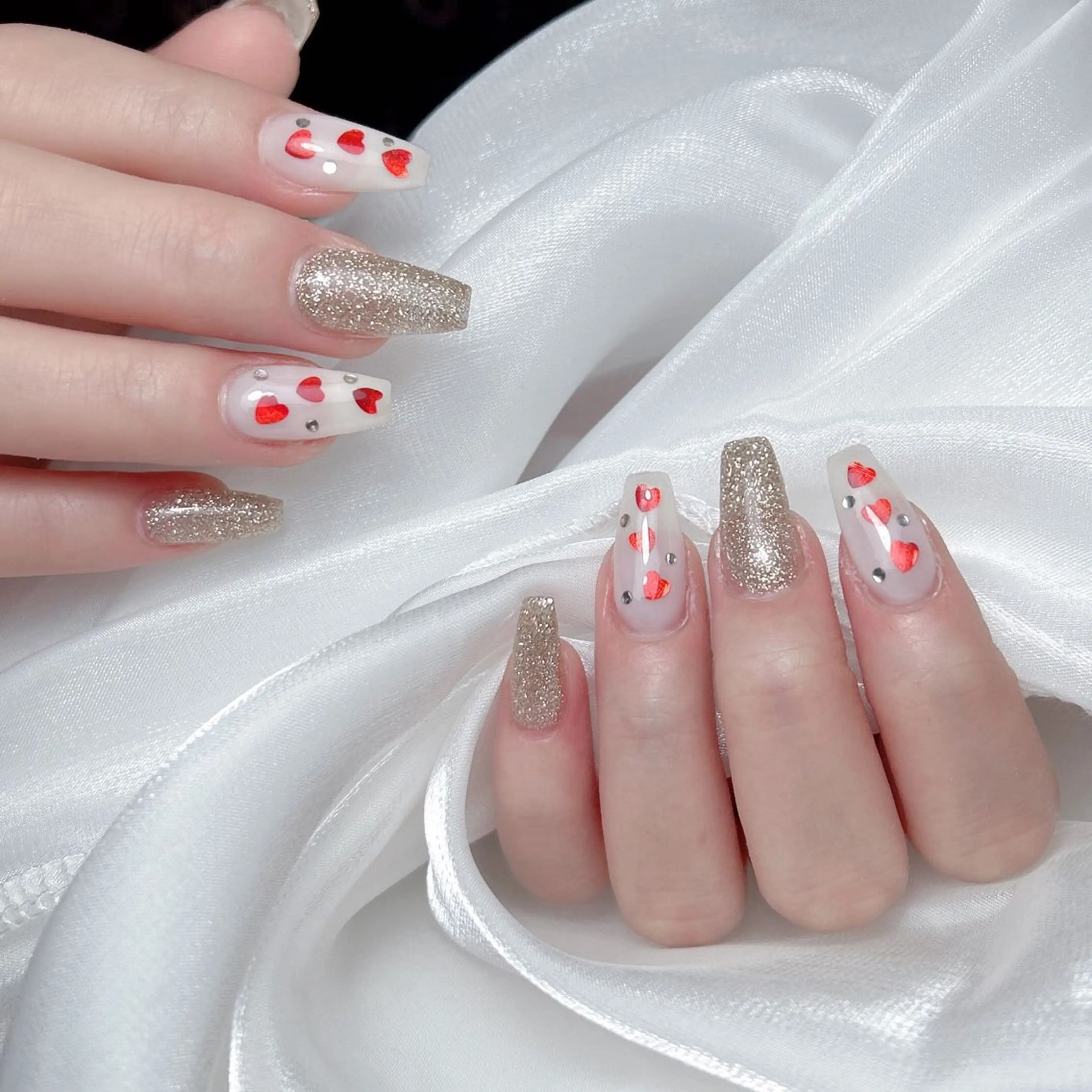 ネイル ハンドネイル M🌷nail 長さだし専門店のネイルデザイン