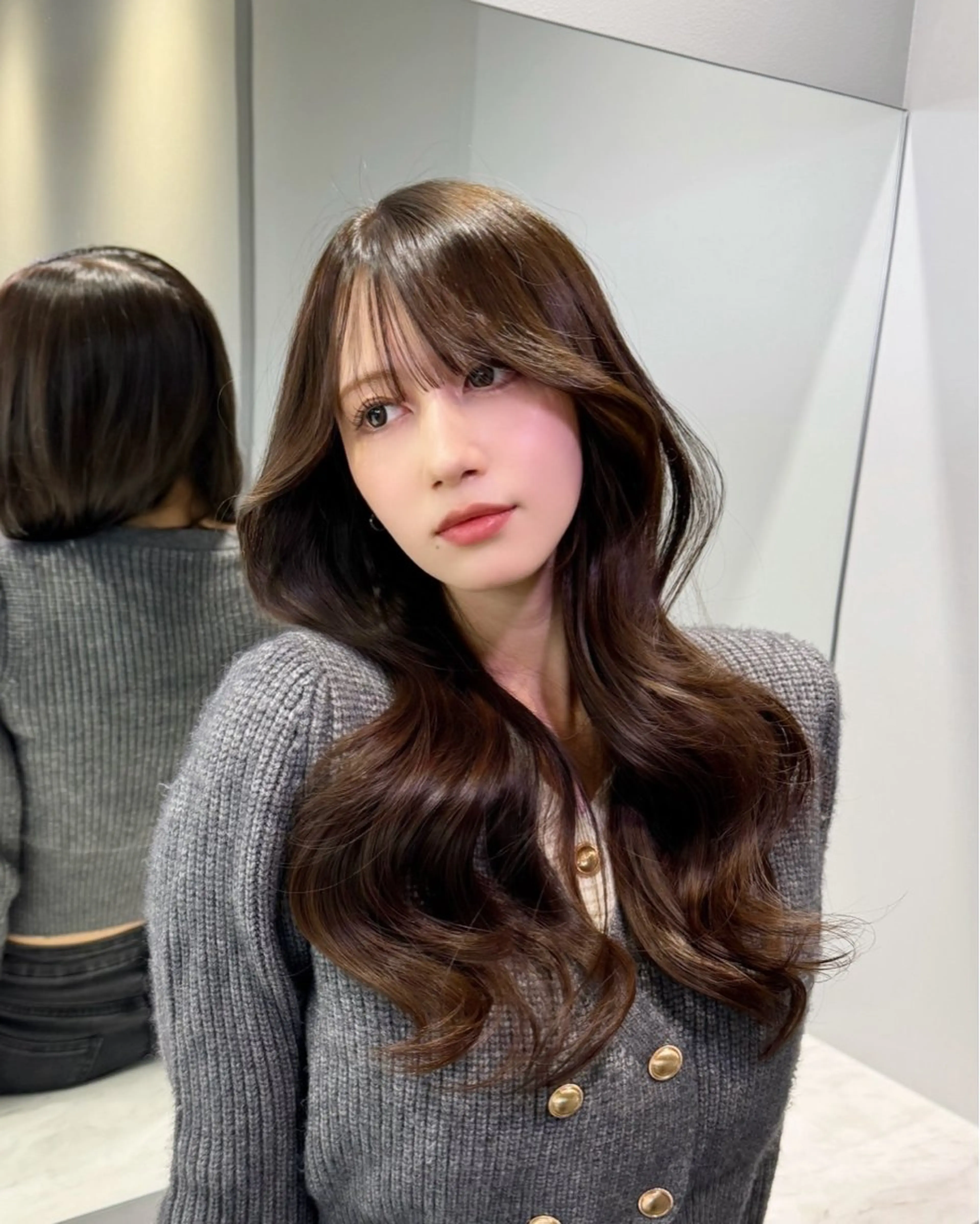 セミロング カラー カット ヘアカラー トリートメント 🦋韓国系指名No1 店長/圓山 祐也🦋のヘアスタイル