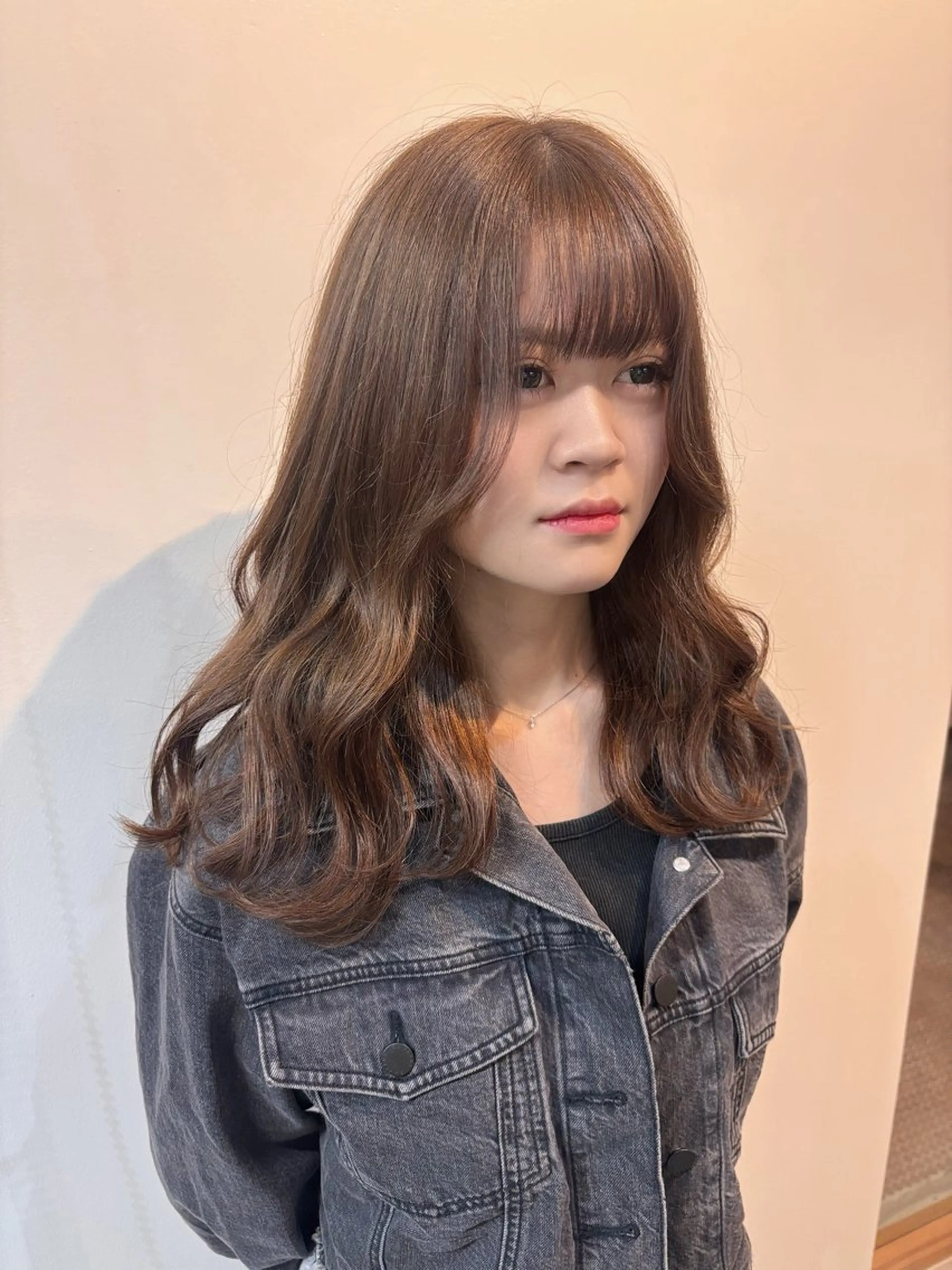 セミロング 海外風ヘア 野田光也のヘアスタイル