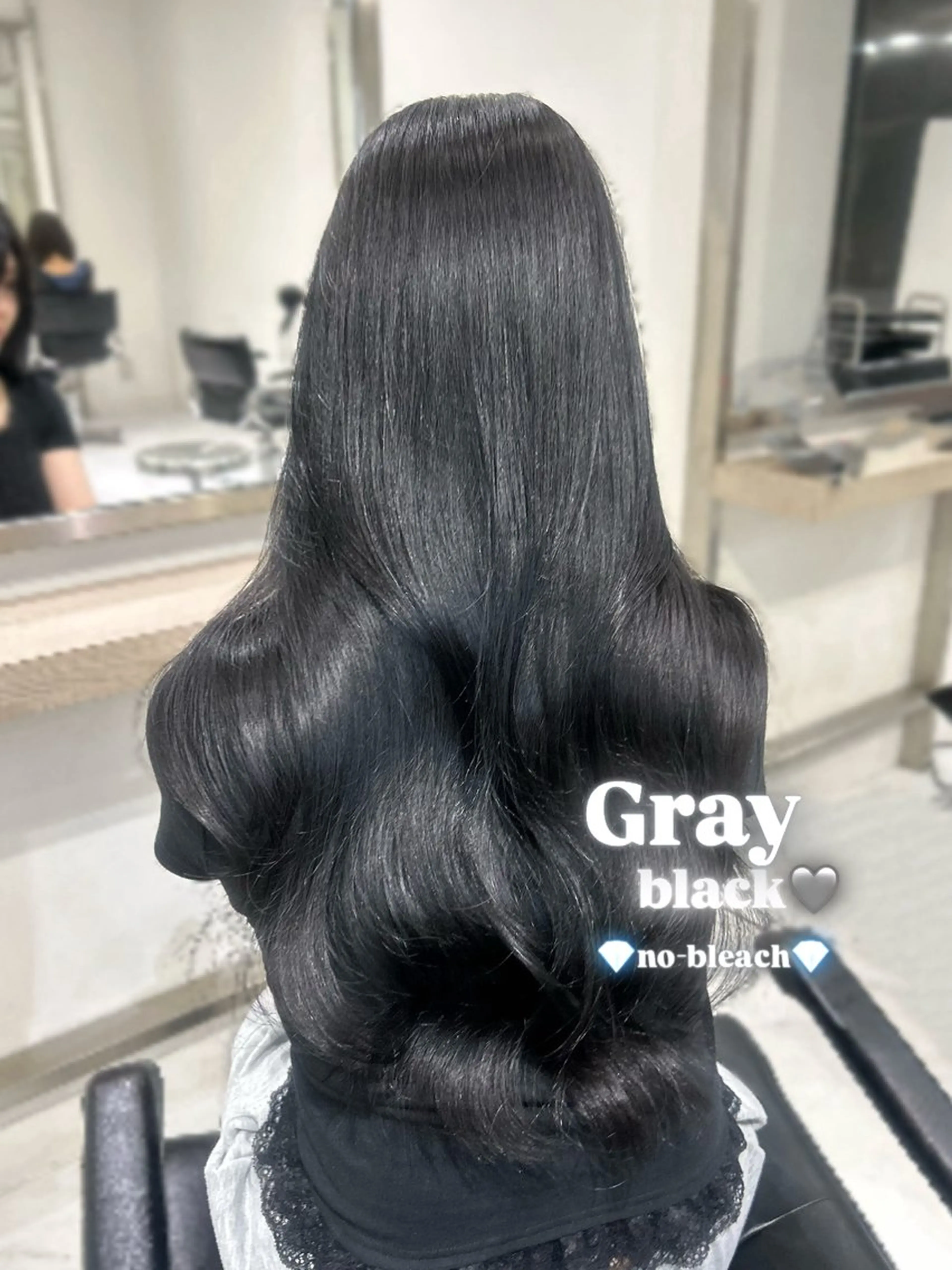 ロング カラー ヘアカラー トリートメント yuuka 🖤韓国ヘア🖤のヘアスタイル