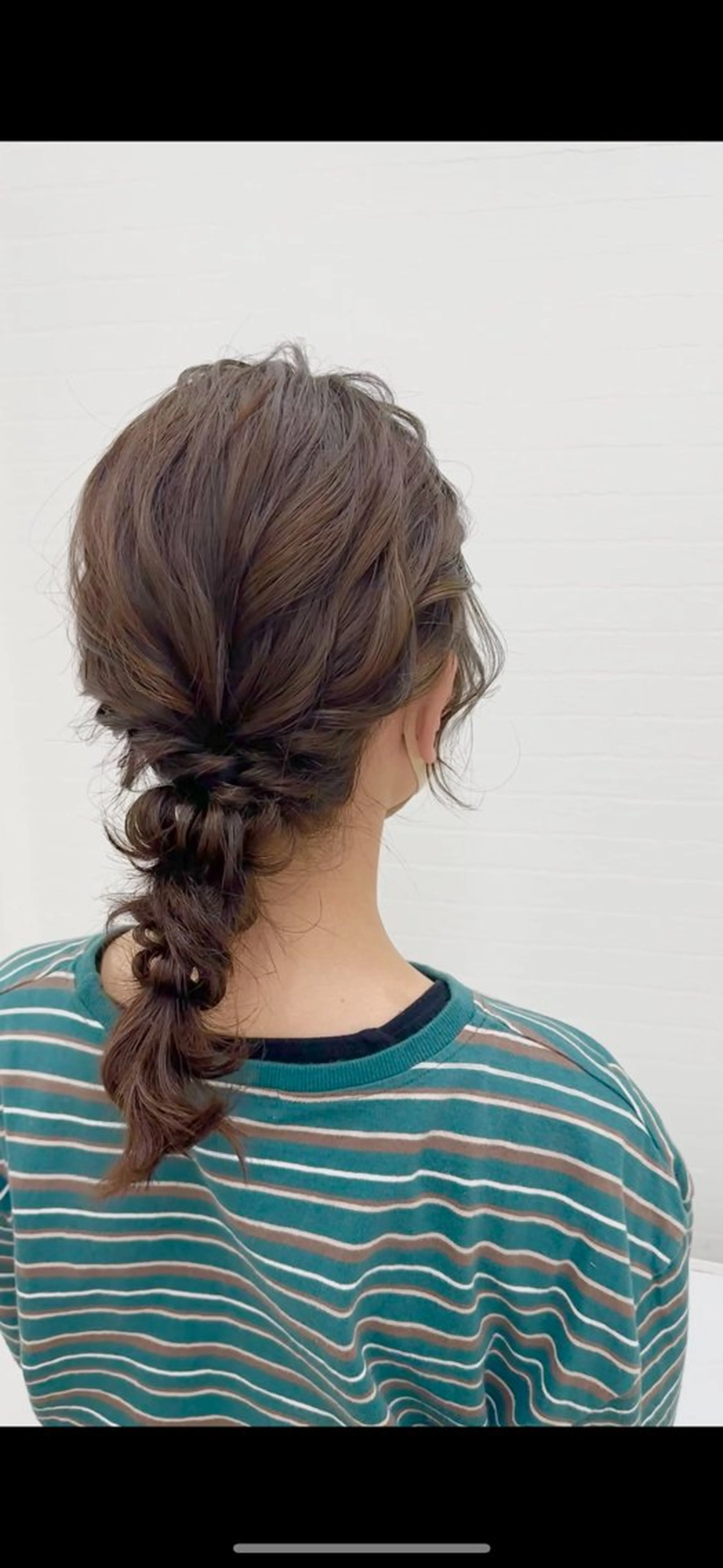 ヘアアレンジ ヘアセット 艶髪/ブリーチなし Wカラー🌺yuiのヘアスタイル