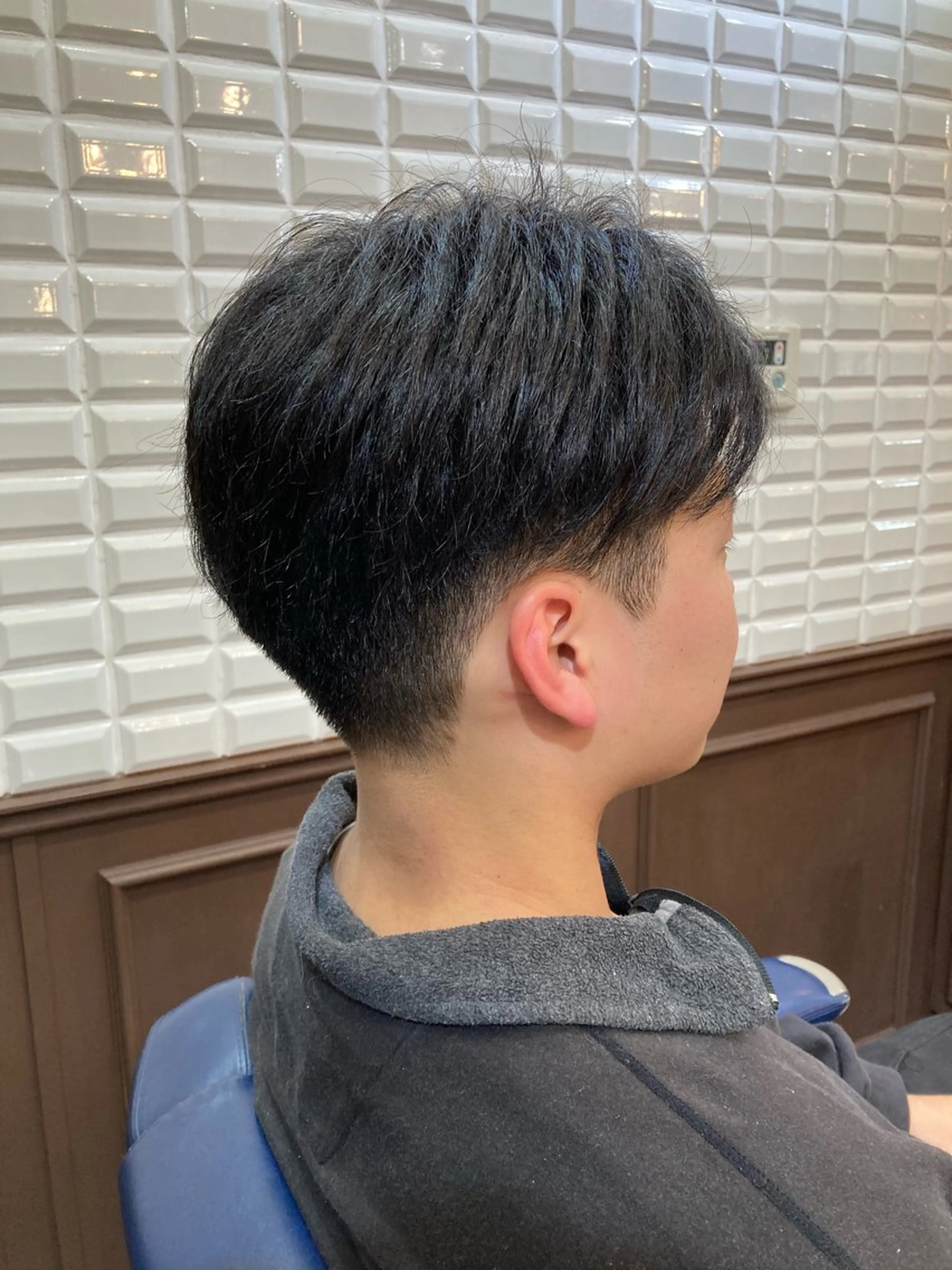 ショート メンズ ビジネス ショートヘア カット トリートメント ルピナス中田店長 山口大地のヘアスタイル