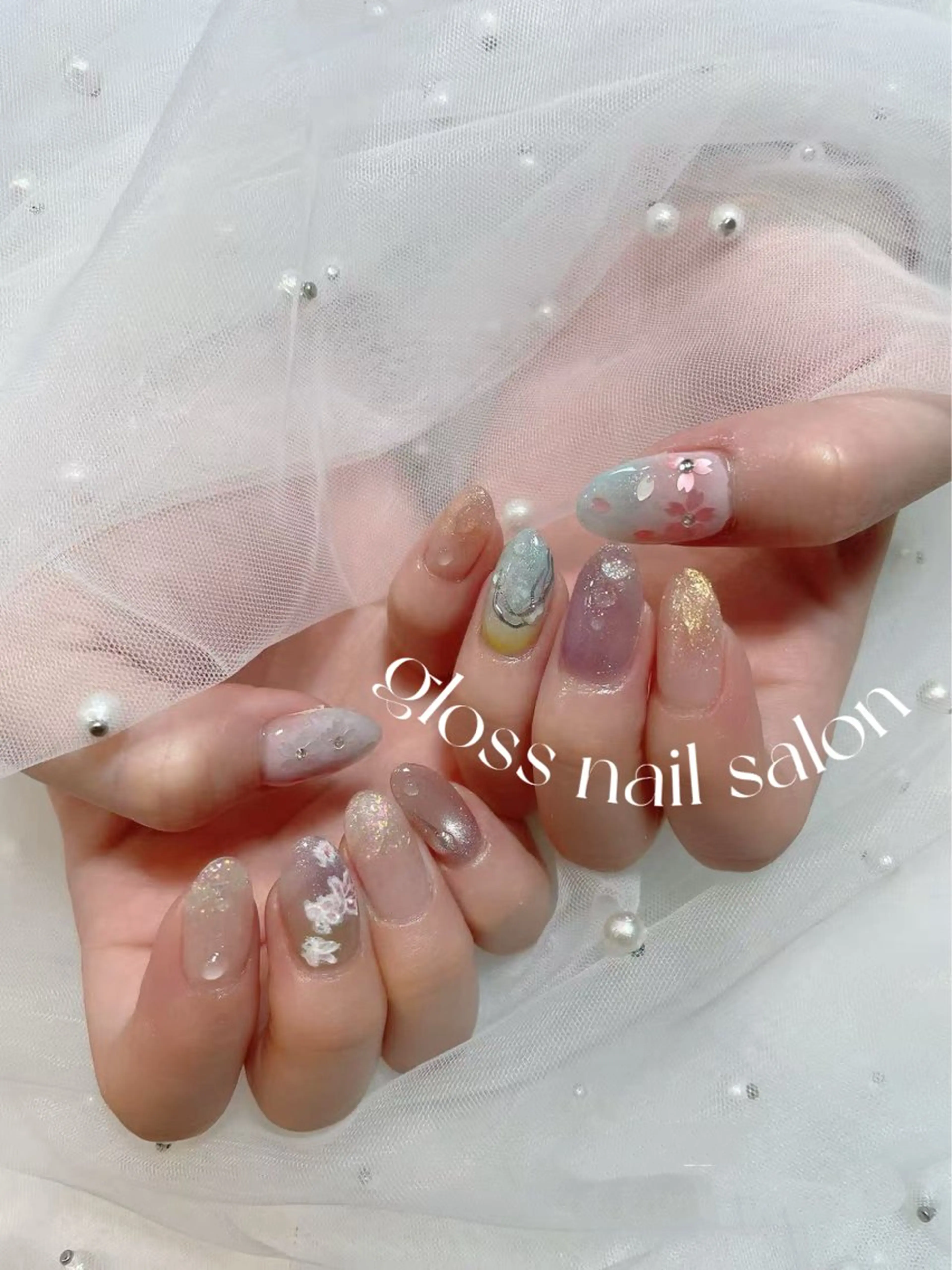 ネイル miho🍎 Gloss nailのネイルデザイン