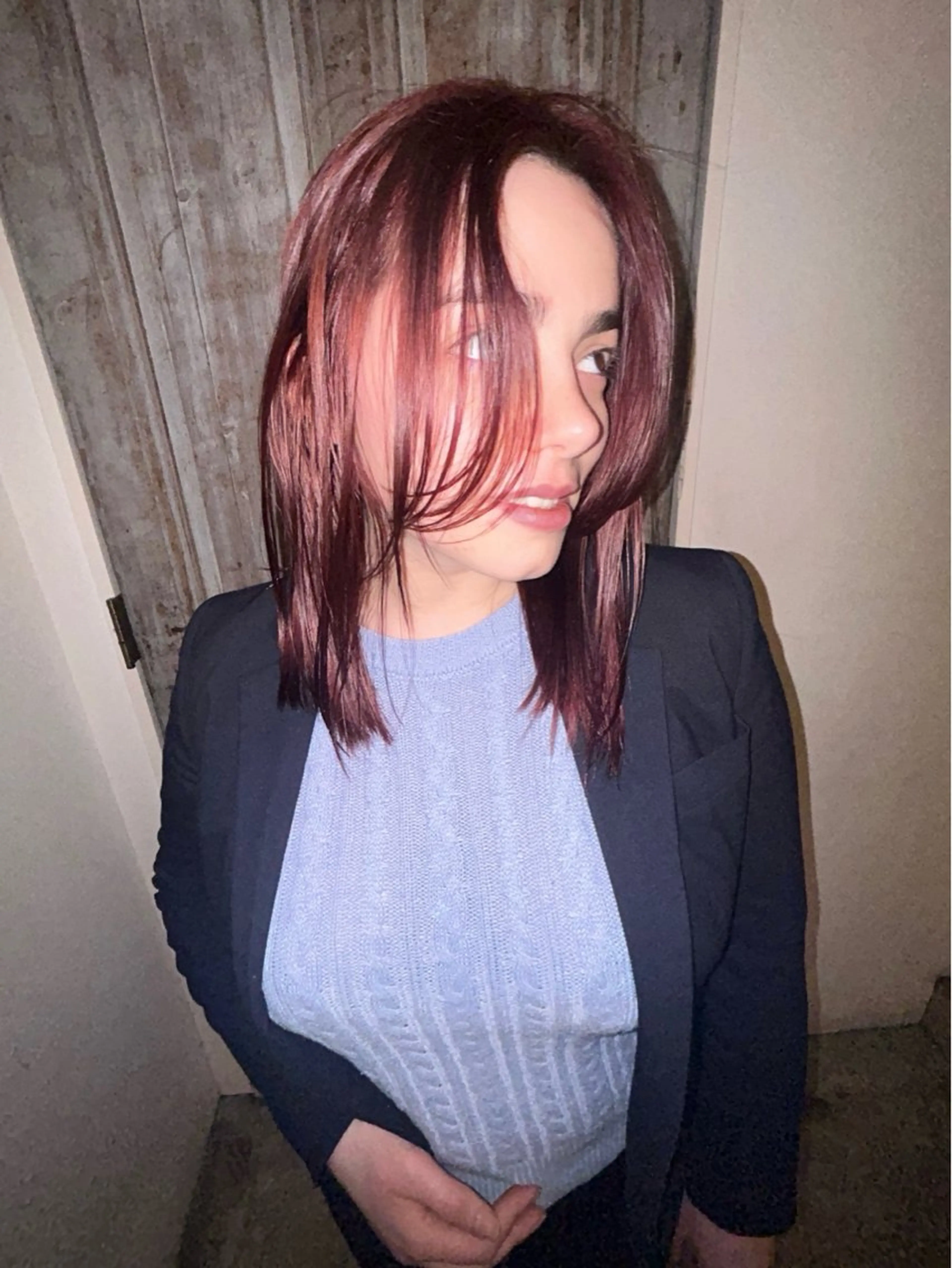 ミディアム カラー ブリーチ はな ∕カットモデル募集中のヘアスタイル