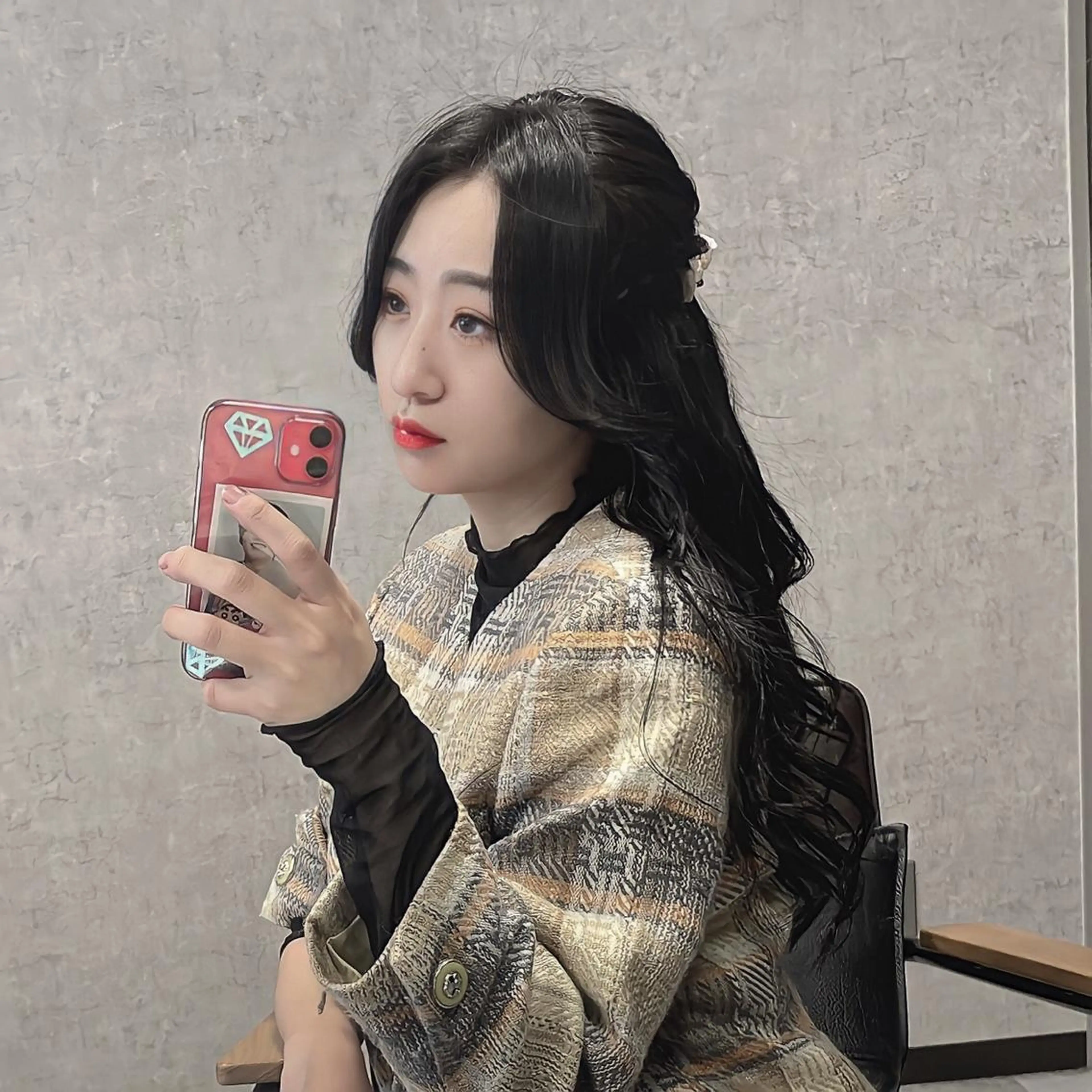 ロング トレンド韓国レイヤー 🇰🇷のんのヘアスタイル