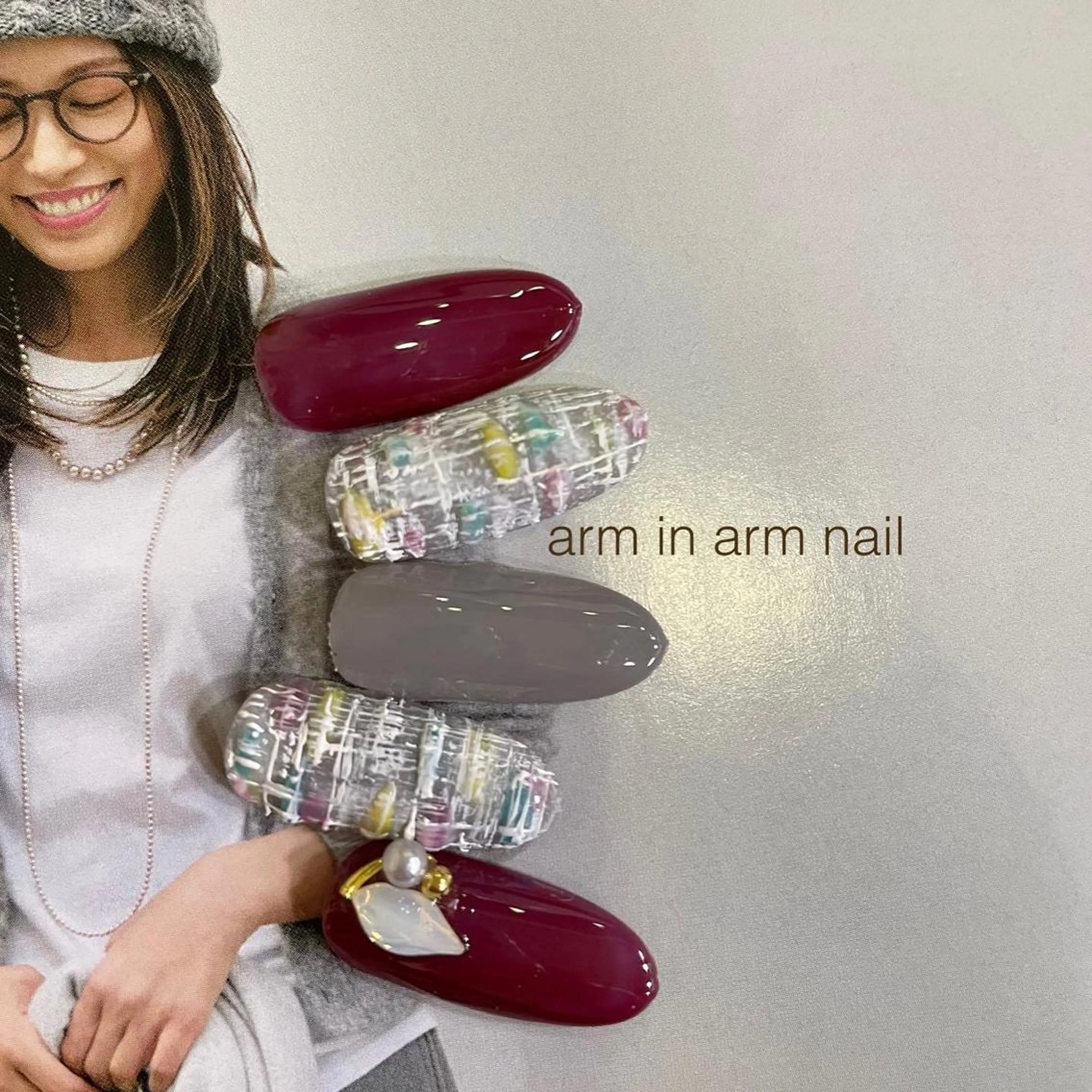 ネイル arm in arm ︎✿Yamamotoのマツエク・マツパデザイン