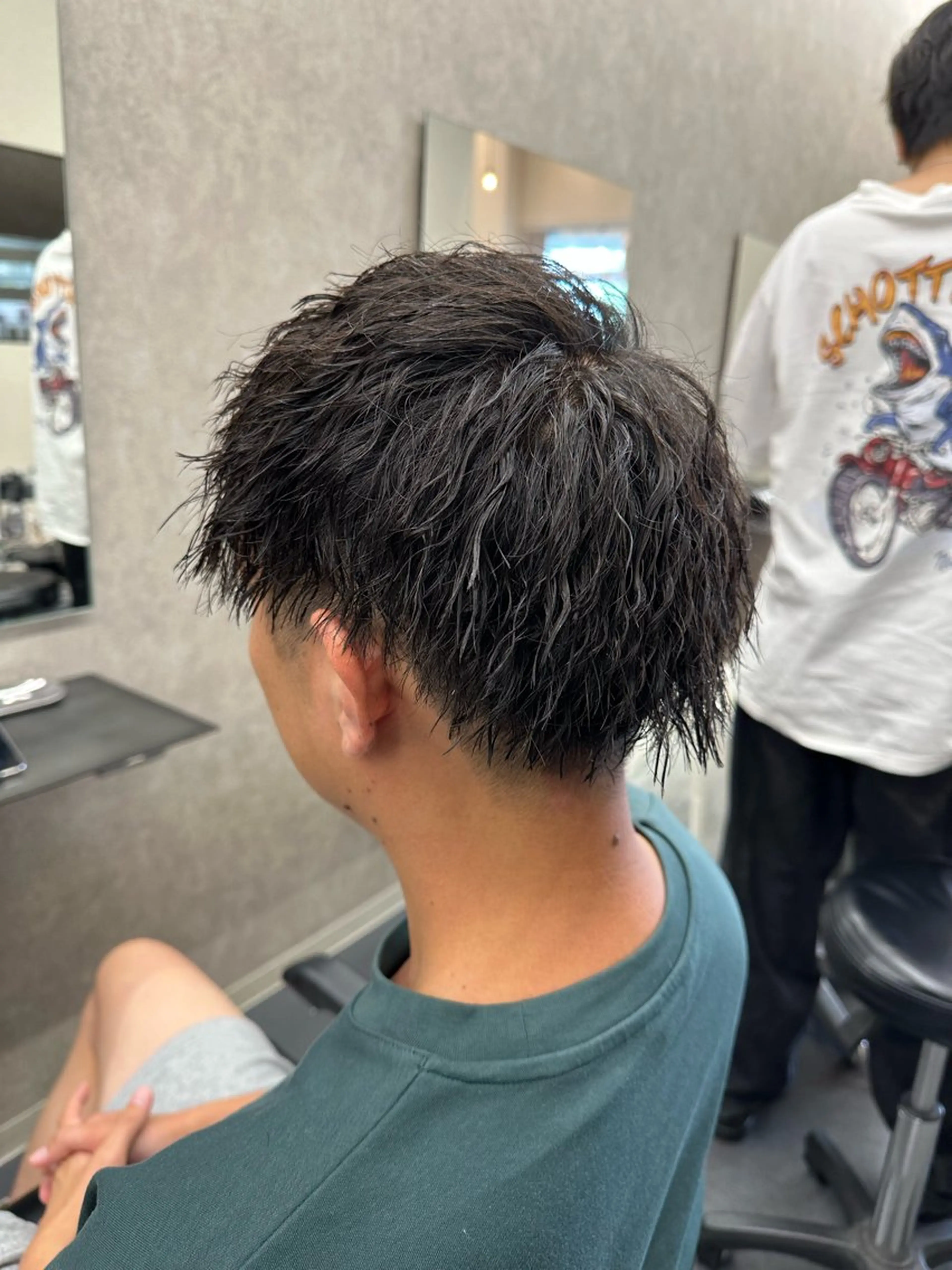 ショート ツイストパーマ 福田 拓人のヘアスタイル